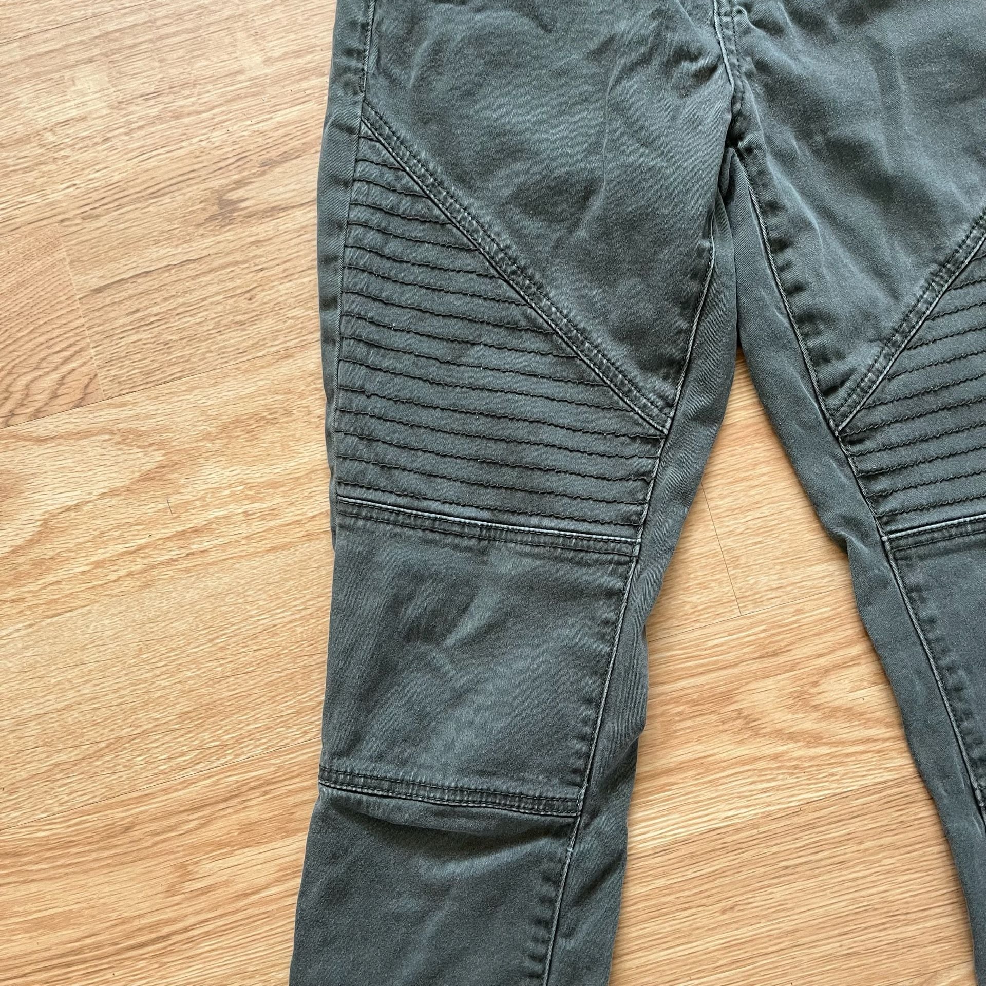 Seven7 Skinny Moto Jeans Women’s Size 4 Green Rugged 4