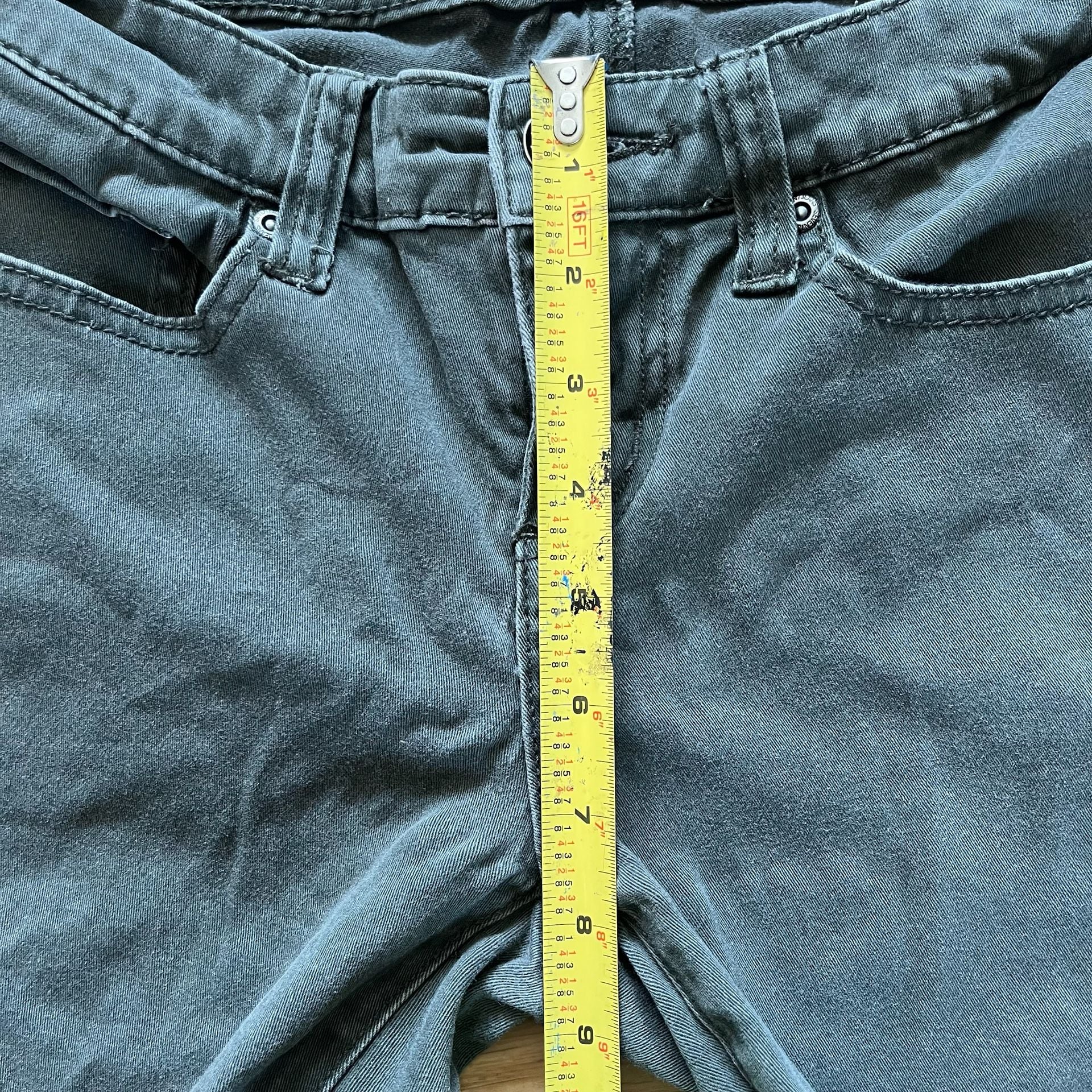 Seven7 Skinny Moto Jeans Women’s Size 4 Green Rugged 13