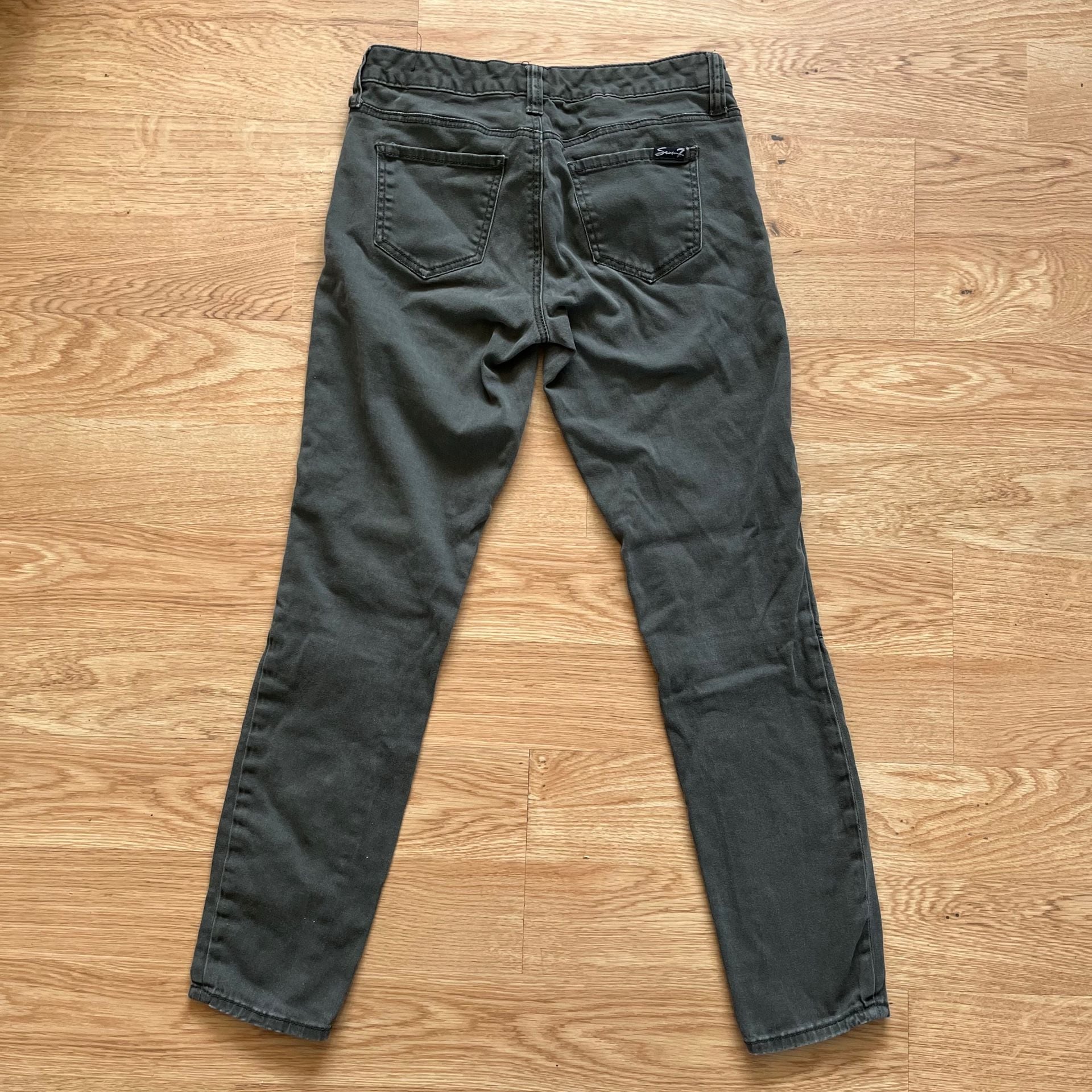 Seven7 Skinny Moto Jeans Women’s Size 4 Green Rugged 11