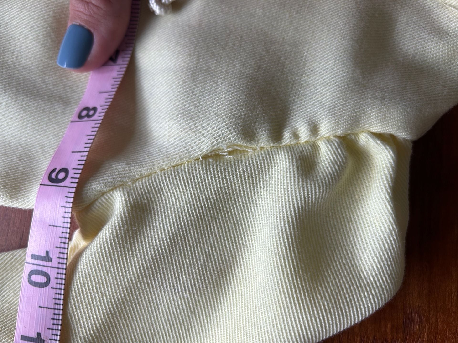 Vintage Baby Lace Trim Zip Hoodie 18 Months Yellow Cotton Blend 8