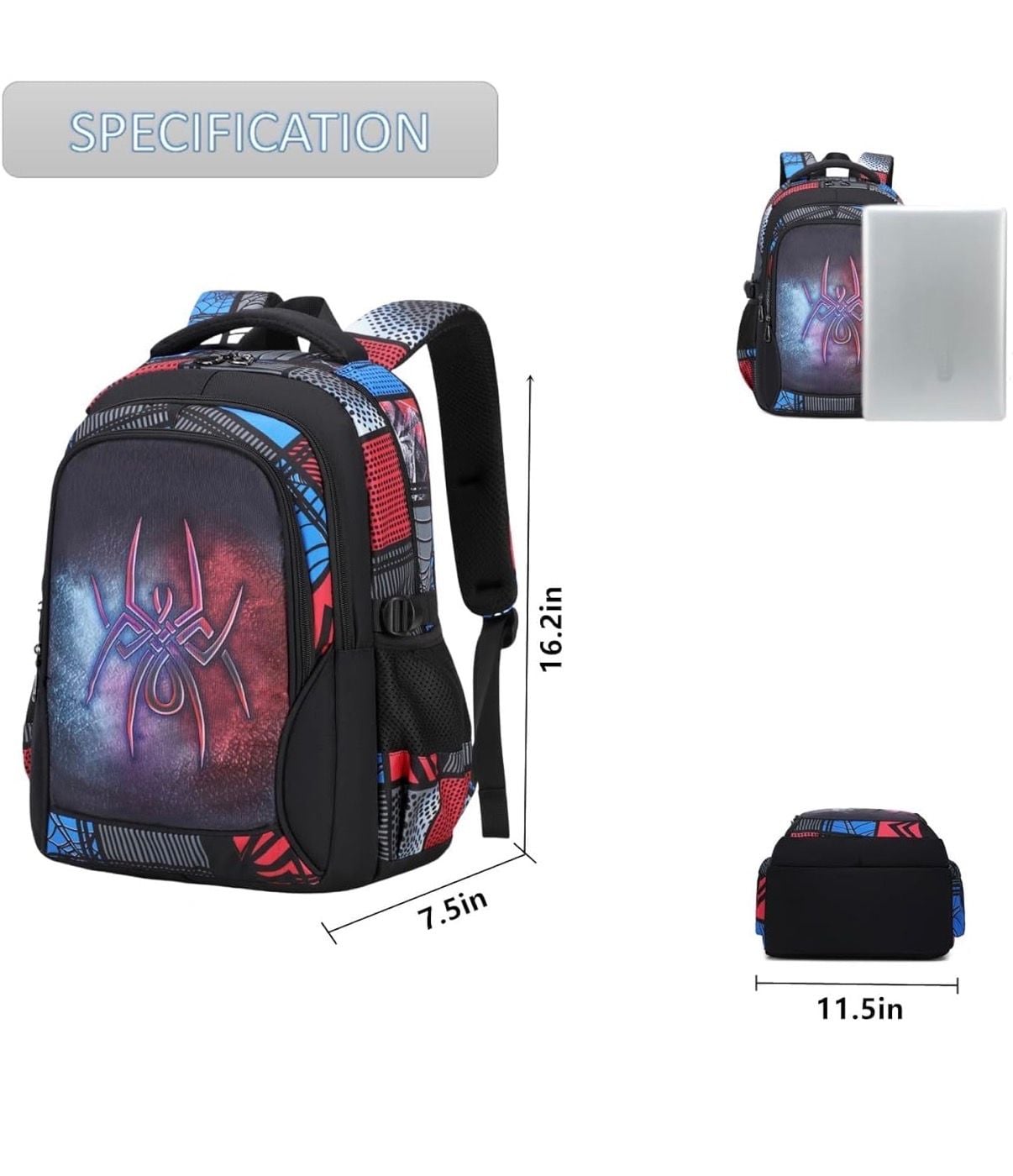 Marvel Spider-Man Backpack Book Bag 6