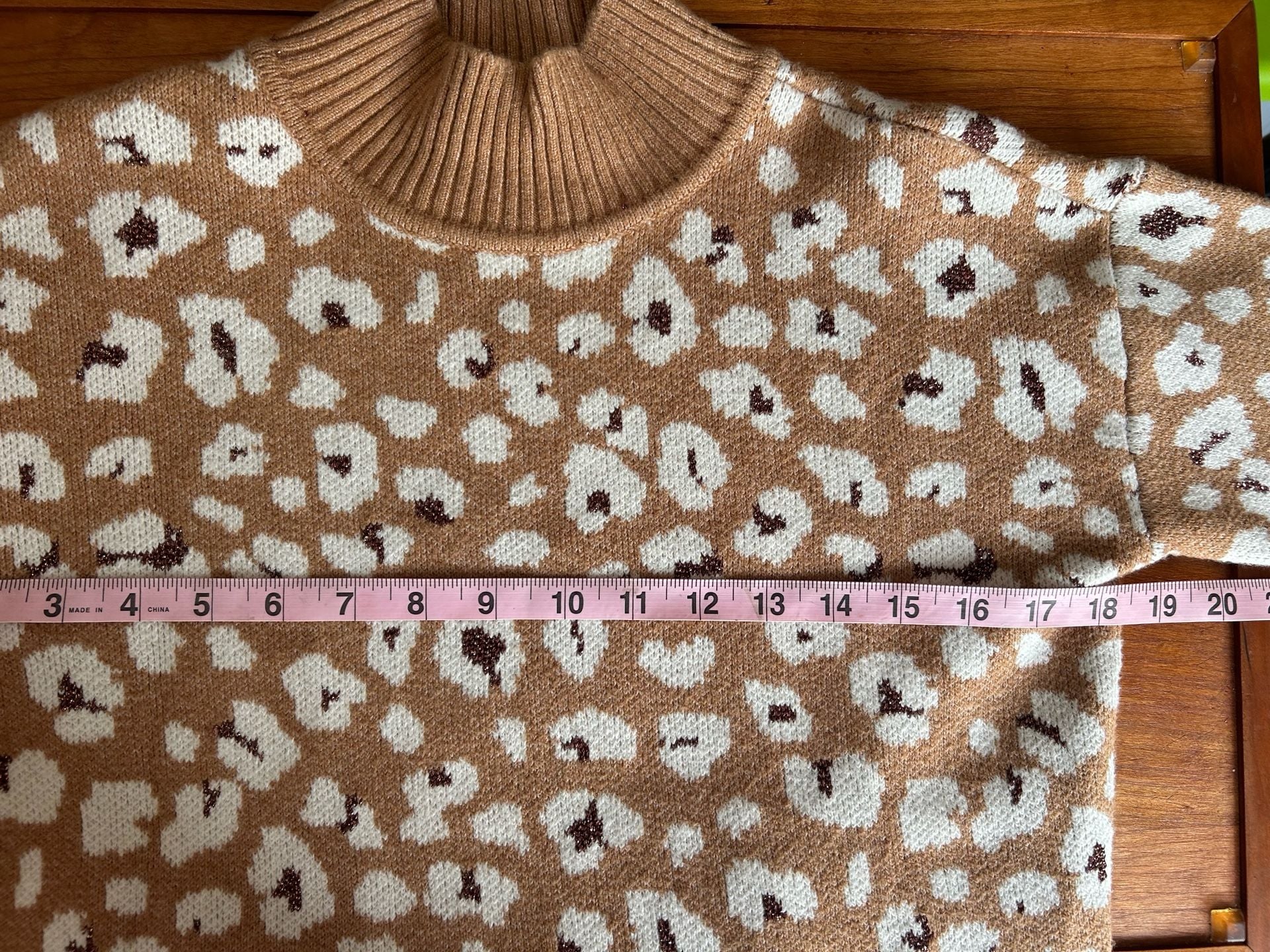 LOFT Leopard Print Mock Neck Sweater Size XSP 7