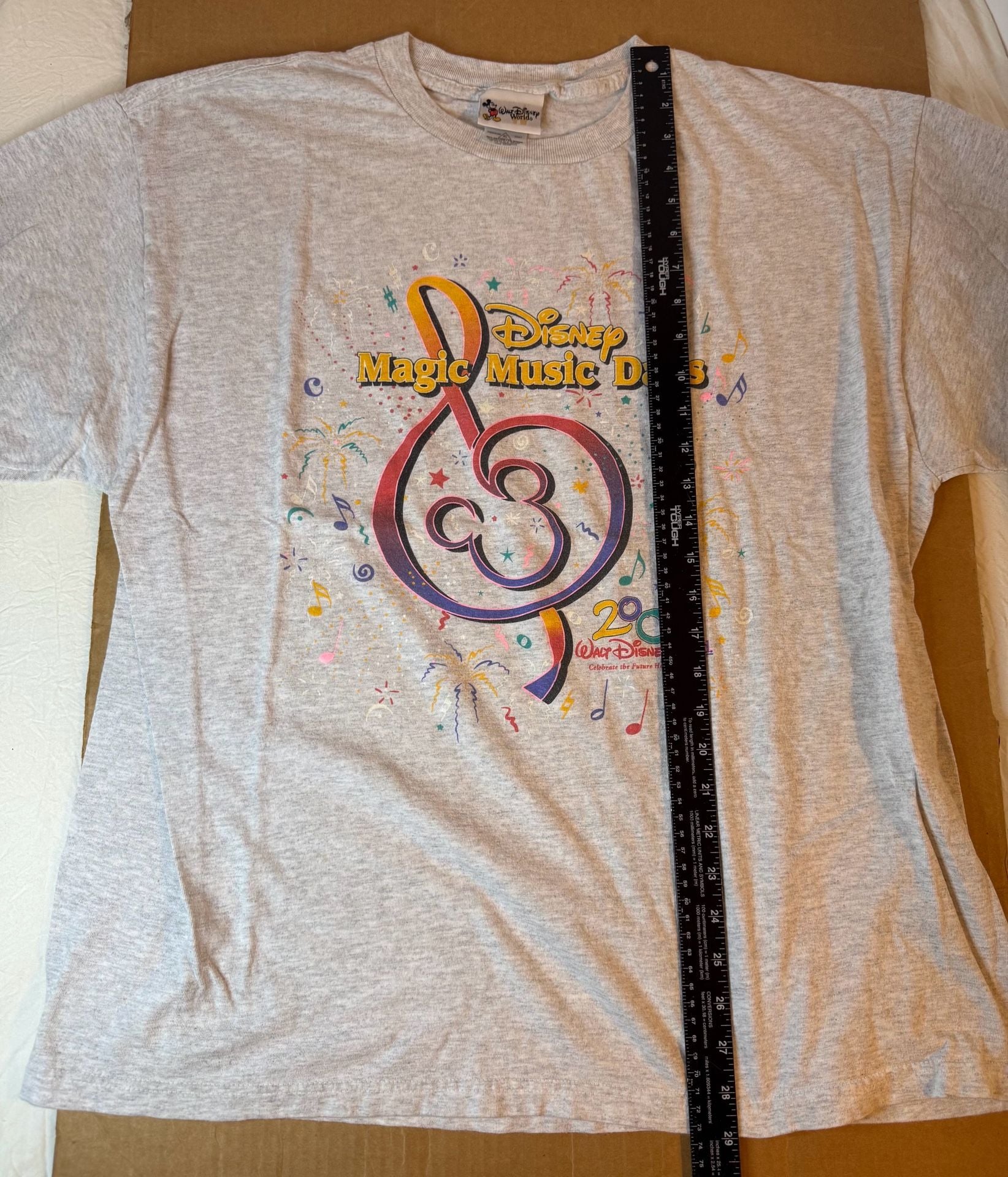 Vintage Disney Magic Music Days 2000 Size XL Grey T-Shirt 6