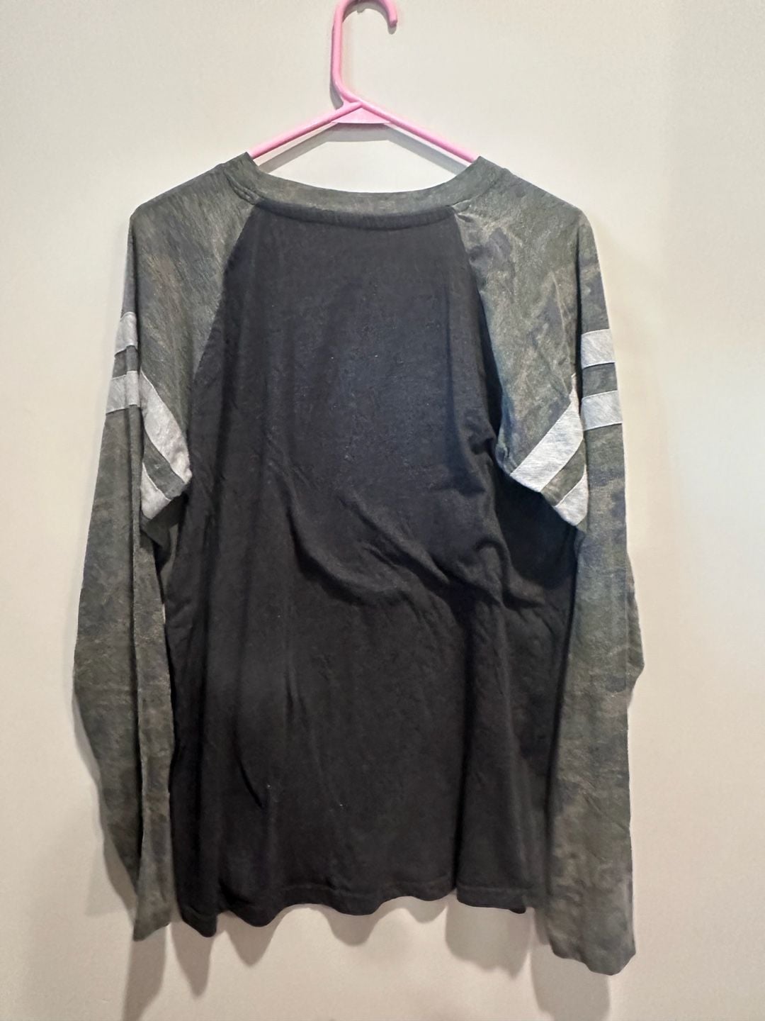 Kawasaki Long Sleeve Baseball T-Shirt Gray Black 4