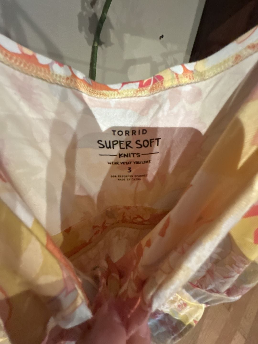 Torrid Supersoft Babydoll Dress in Pastel Floral 6X – Curvy Thrift Co. 4