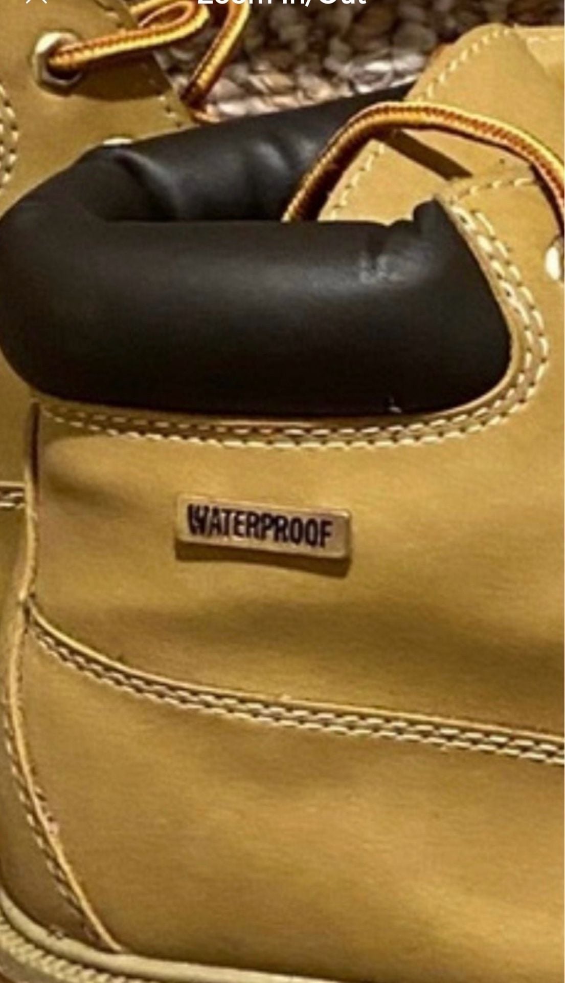 Kids Waterproof Work Boots Size 4.5 9