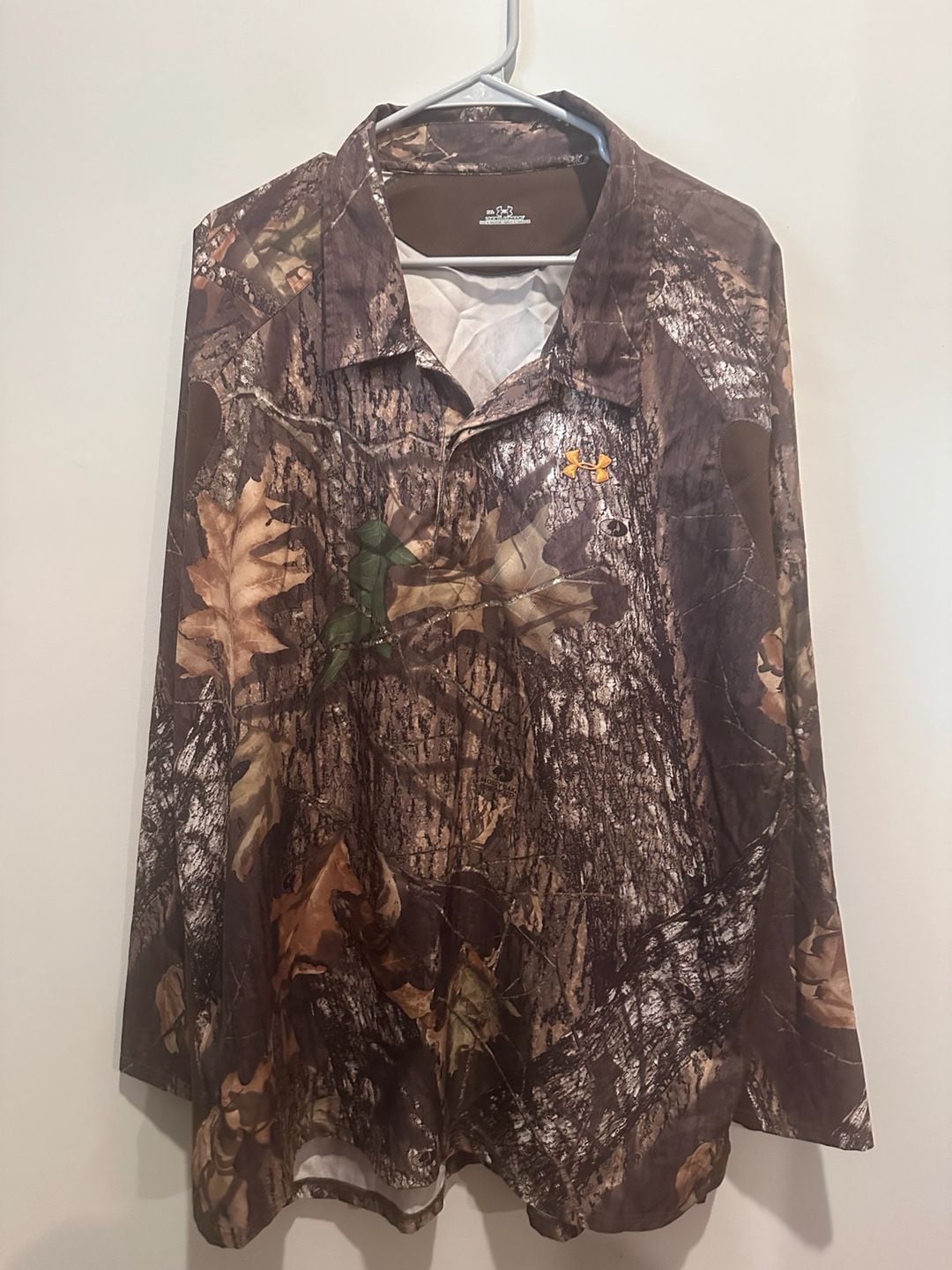 Under Armour Long Sleeve Camo Hunting Button Shirt Size 3XL 2