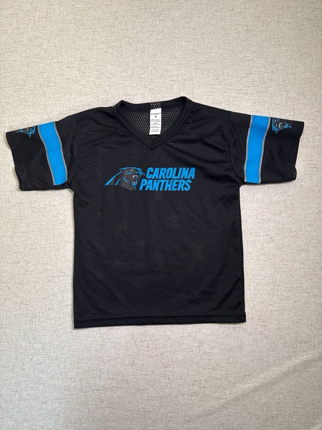 Franklin Carolina Panthers Football Jersey Size S Black Youth 2