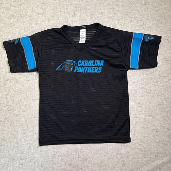 Franklin Carolina Panthers Football Jersey Size S Black Youth