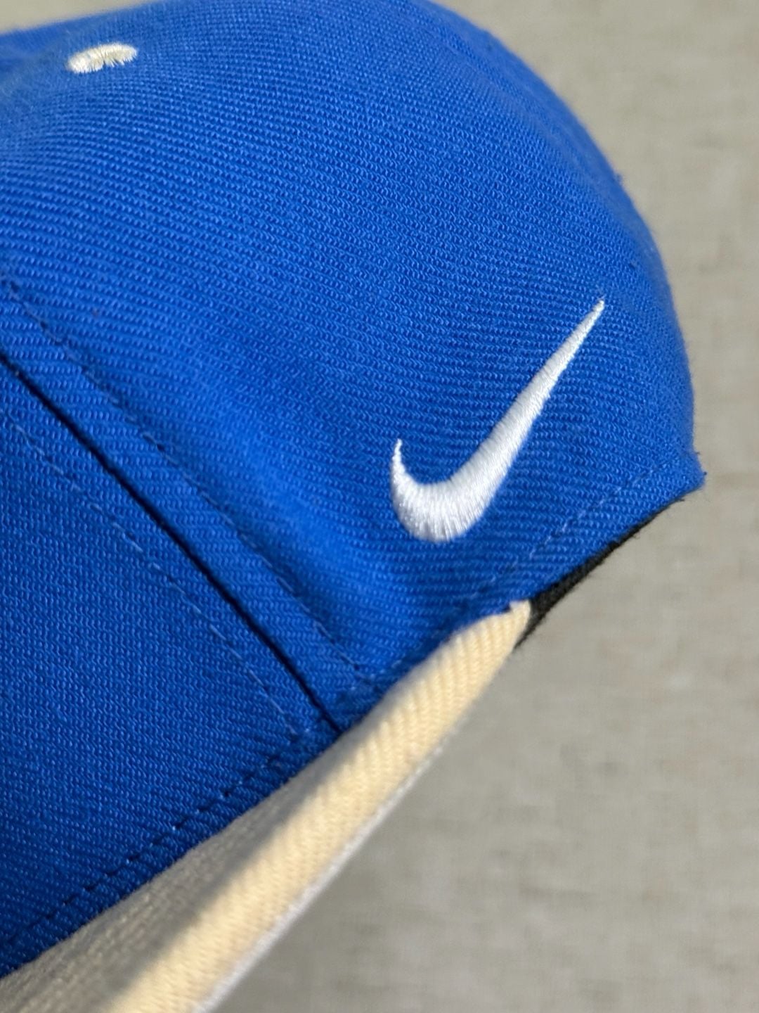 Nike Cincinnati Reds Fitted Hat Blue Tan 5