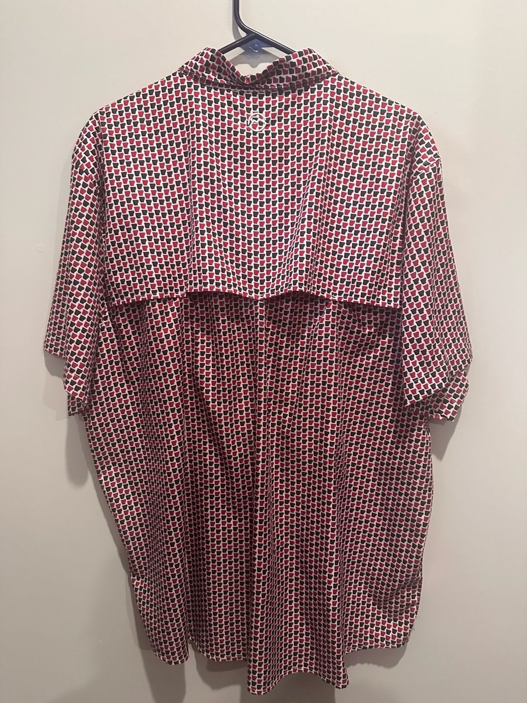 Magellan Outdoors Fish Gear Button Down Shirt Size 2XL Arkansas State Print 5