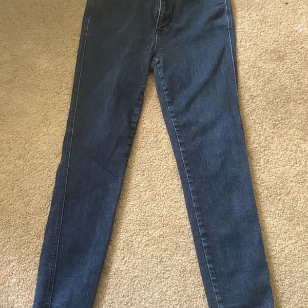 Judy Blue Skinny Jeans Size 9/29 Dark Wash Raw Hem