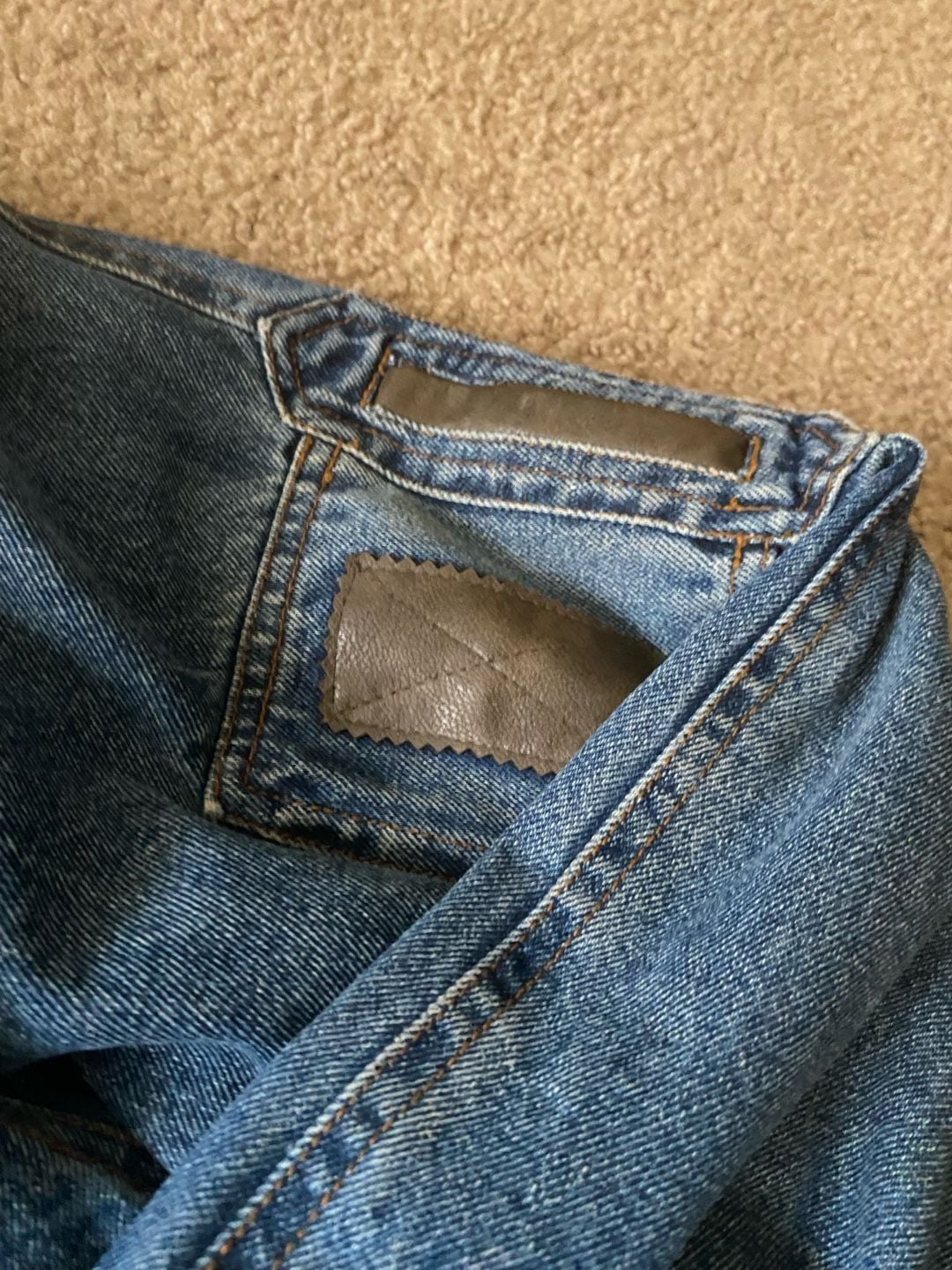 Current Seen Denim Jacket Size Medium Vintage Quilted Blue 5