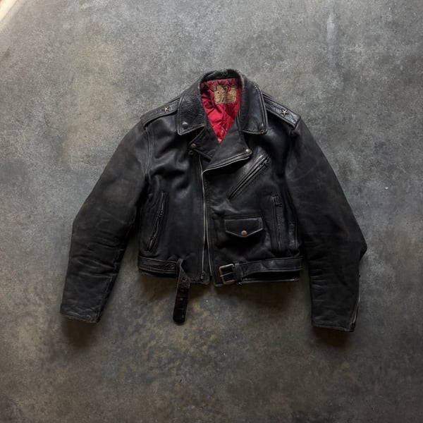Windward Vintage 1950S Horsehide Leather Motorcycle Jacket