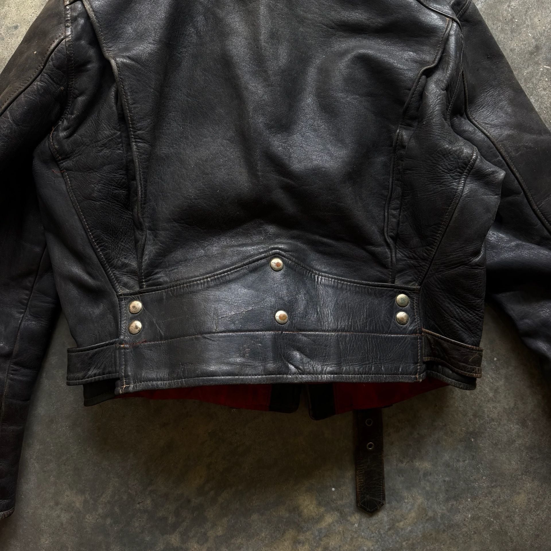 Windward Vintage 1950S Horsehide Leather Motorcycle Jacket 6
