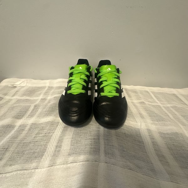 Adidas Goletto VI Soccer Cleats Black White Neon Green Youth