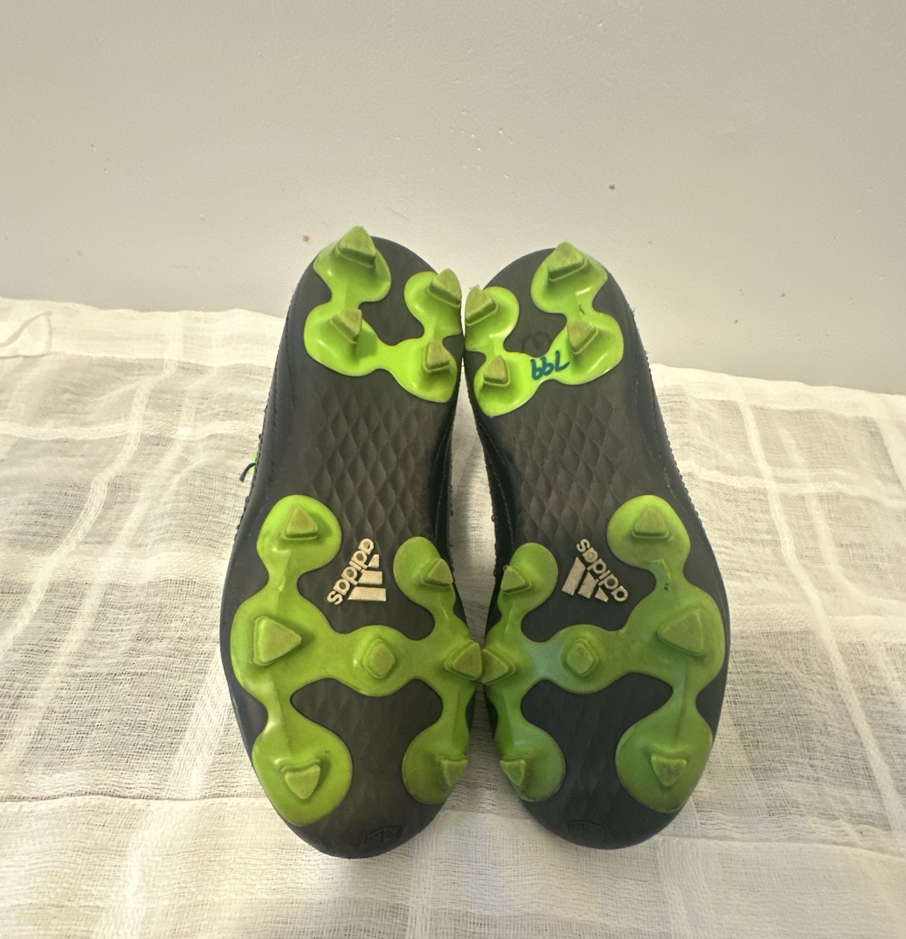 Adidas Goletto VI Soccer Cleats Black White Neon Green Youth 7