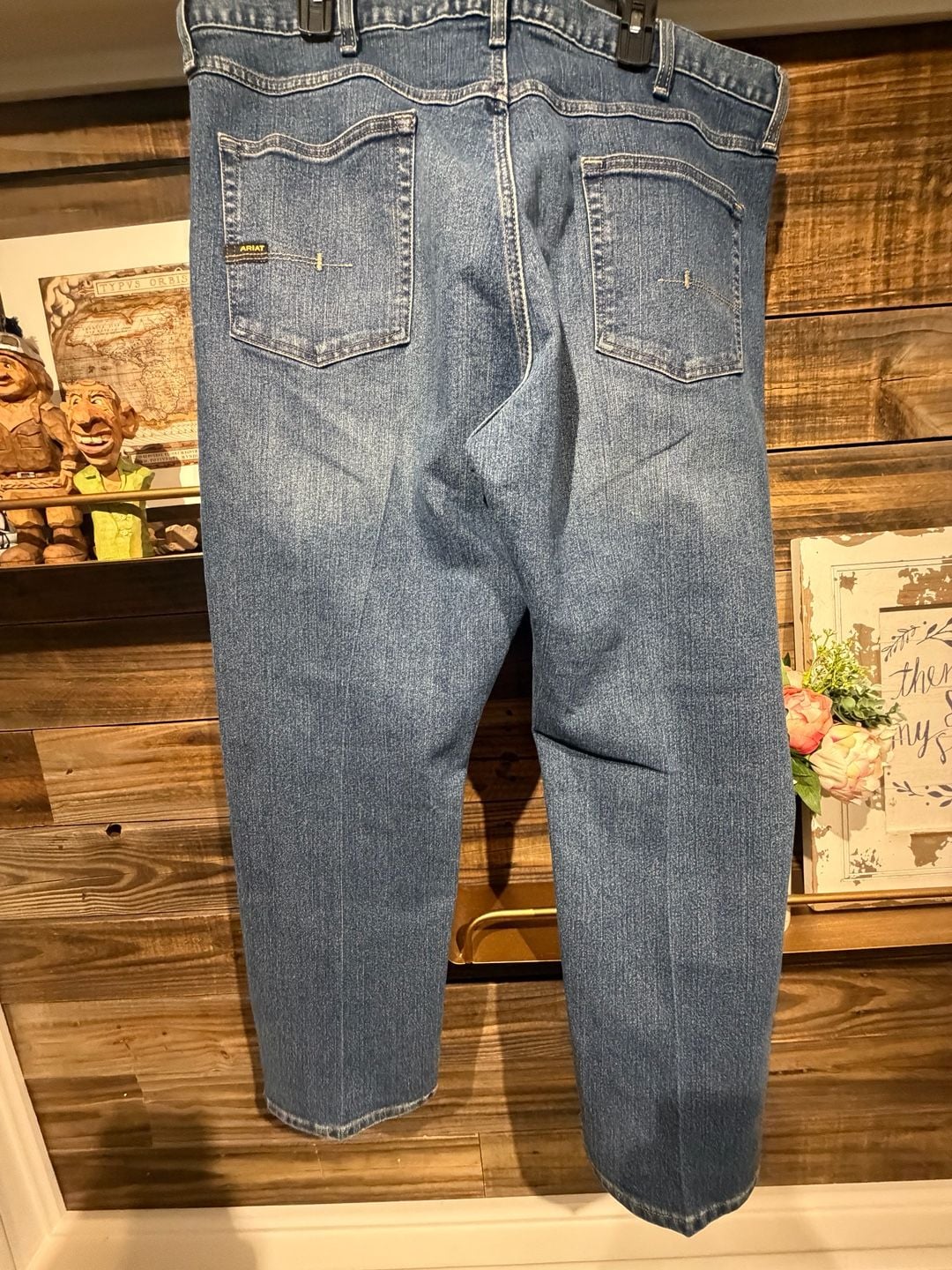 Ariat Rebar M4 Relaxed Boot Jeans Size 42/32 Blue Denim 3