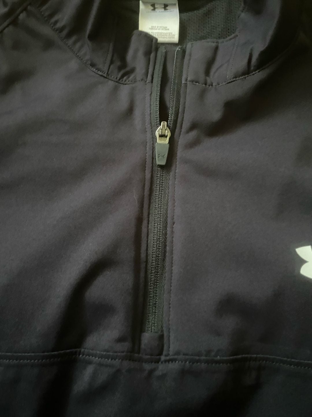 Under Armour Short Sleeve Half Zip Windbreaker Size XXL Black 6