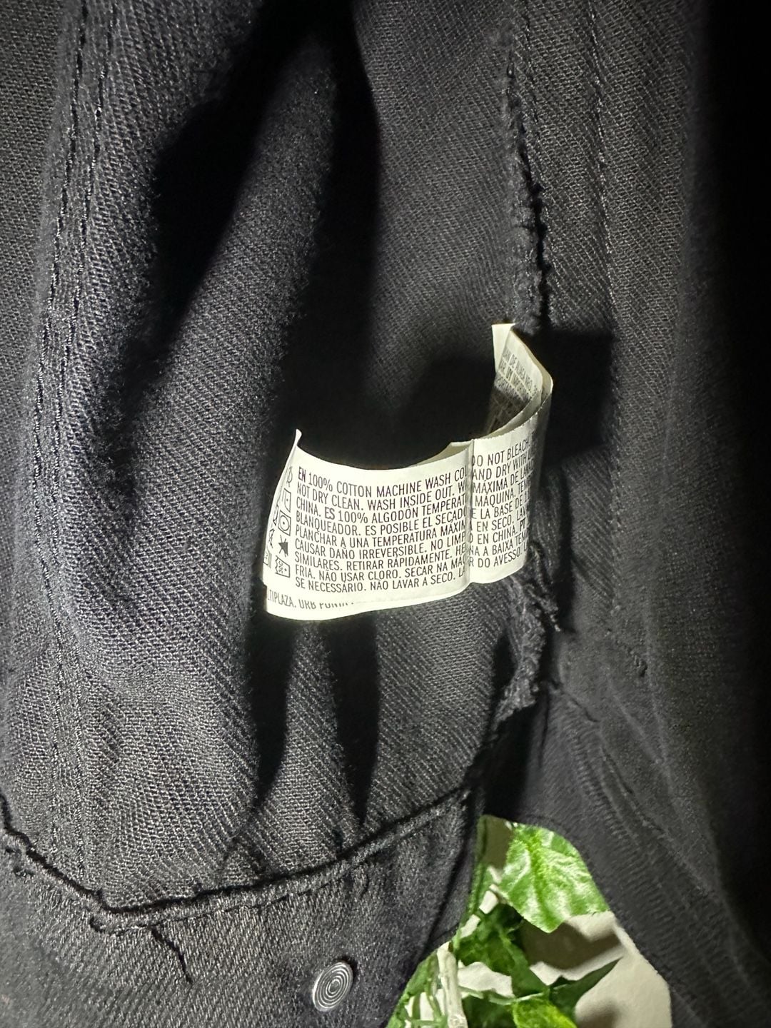 Forever 21 Denim Jacket Size M Black Monster Eye Graphic Distressed 5