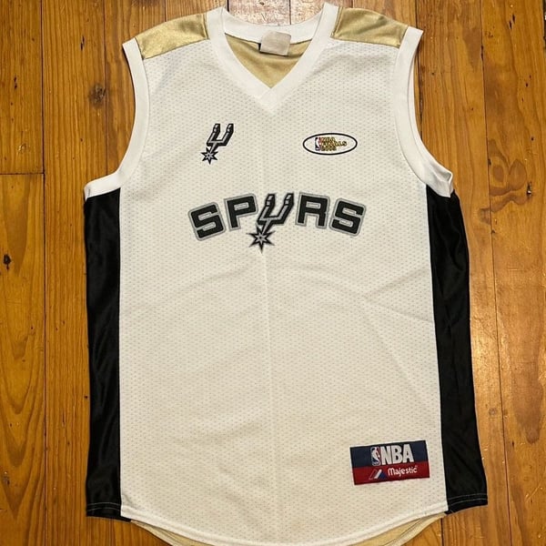 Vintage 2003 NBA Finals Tim Duncan San Antonio Spurs Jersey XL VTG USA