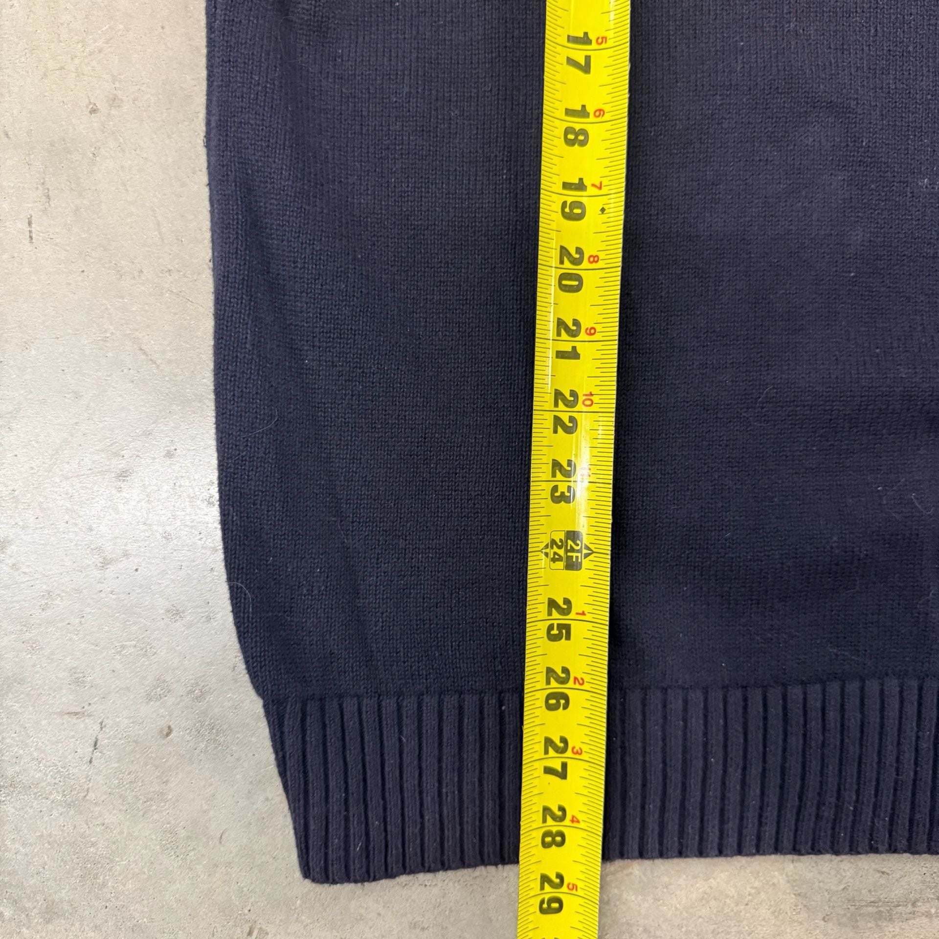 Gap Designed & Crafted Quarter Zip Sweater Size M Tall Blue Red Striped 4