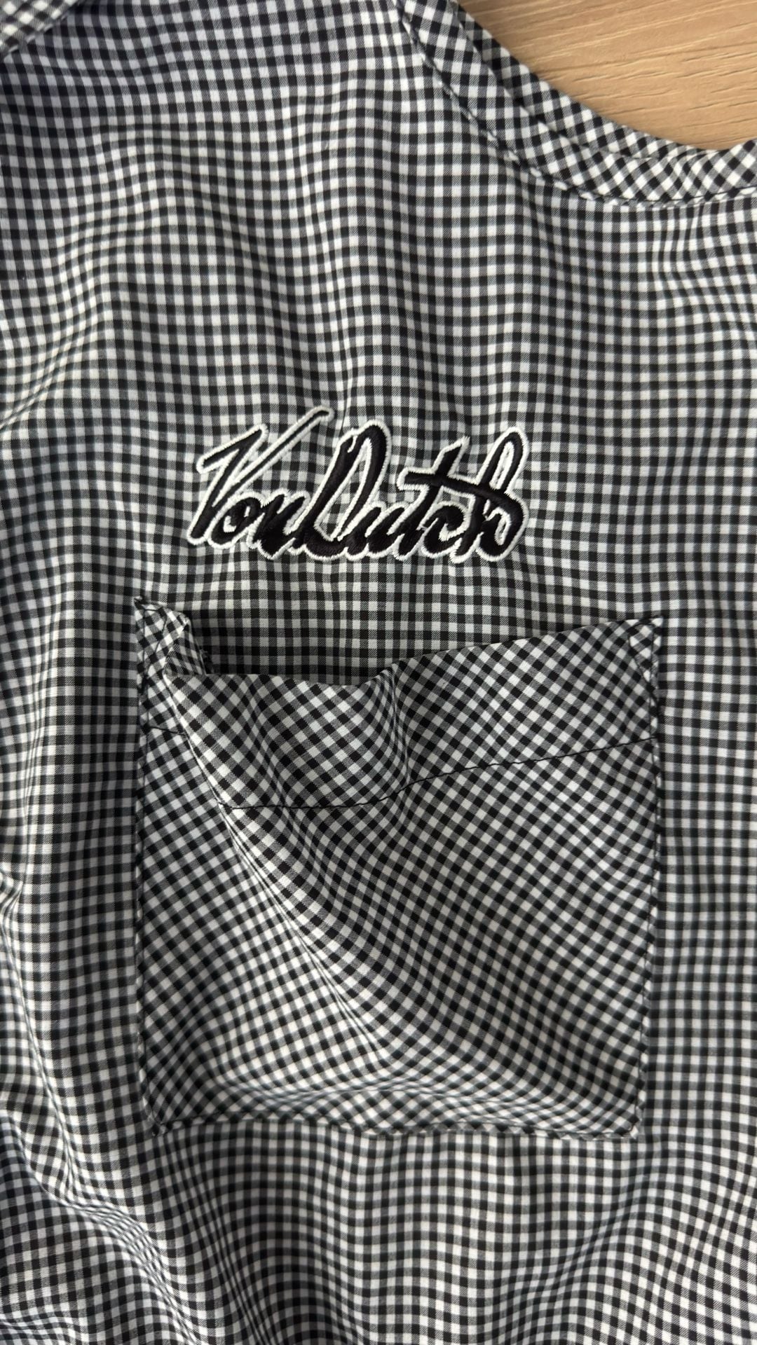 Von Dutch Gingham Cold Shoulder Shirt 4