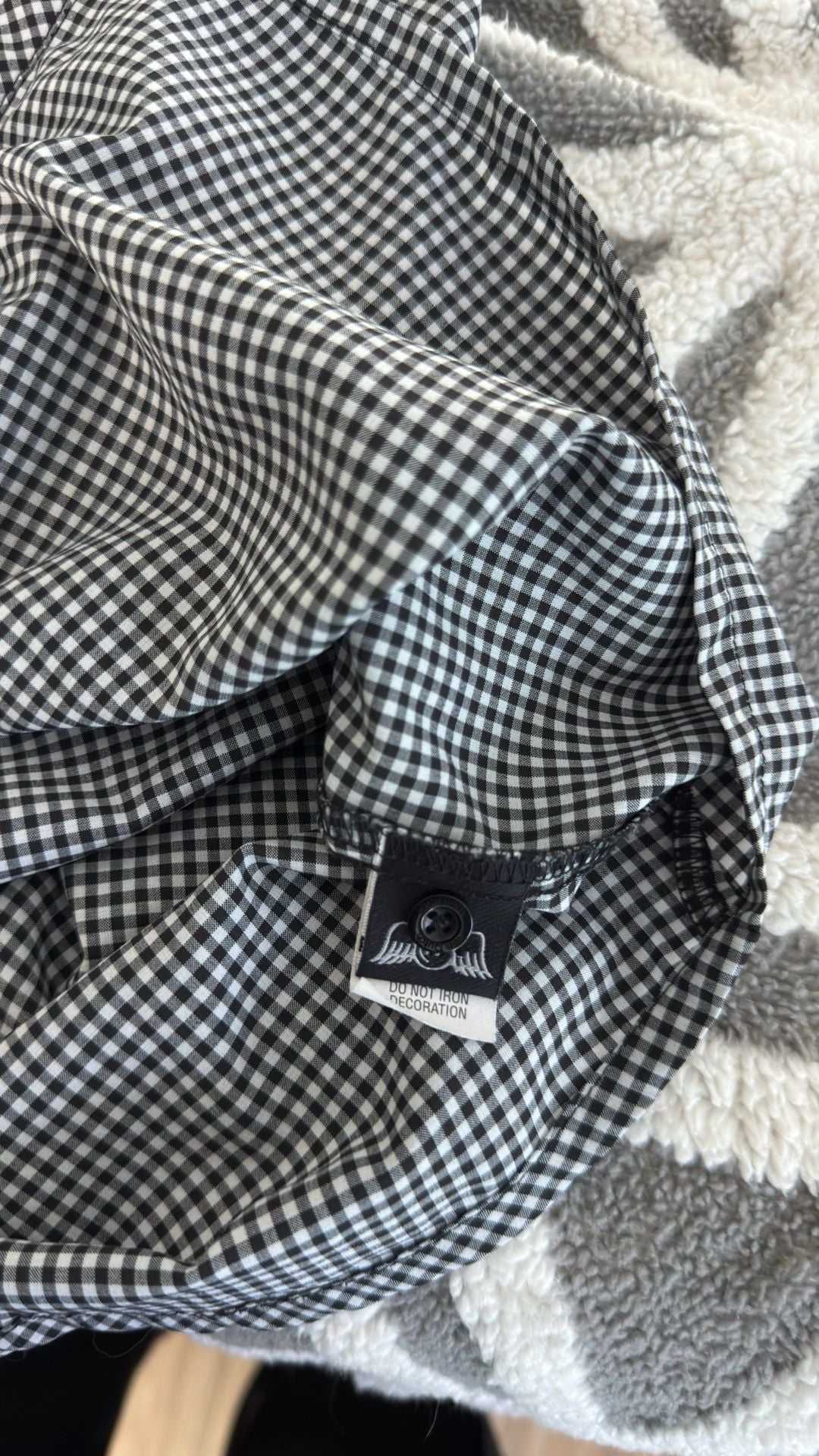 Von Dutch Gingham Cold Shoulder Shirt 10
