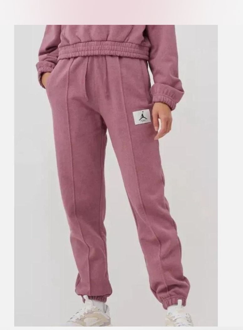 Jordan Flight Fleece Pants Size XS Mauve Sweatpants 2
