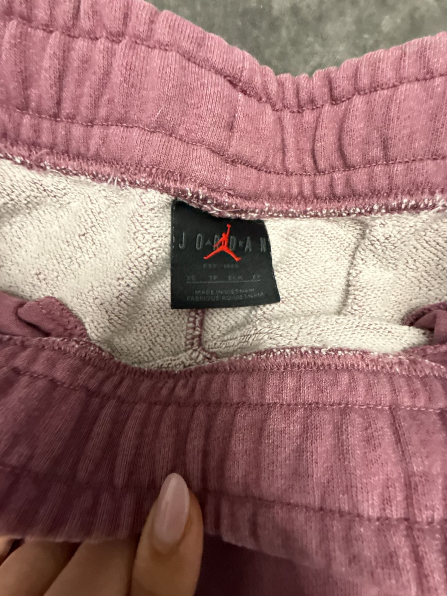 Jordan Flight Fleece Pants Size XS Mauve Sweatpants 4