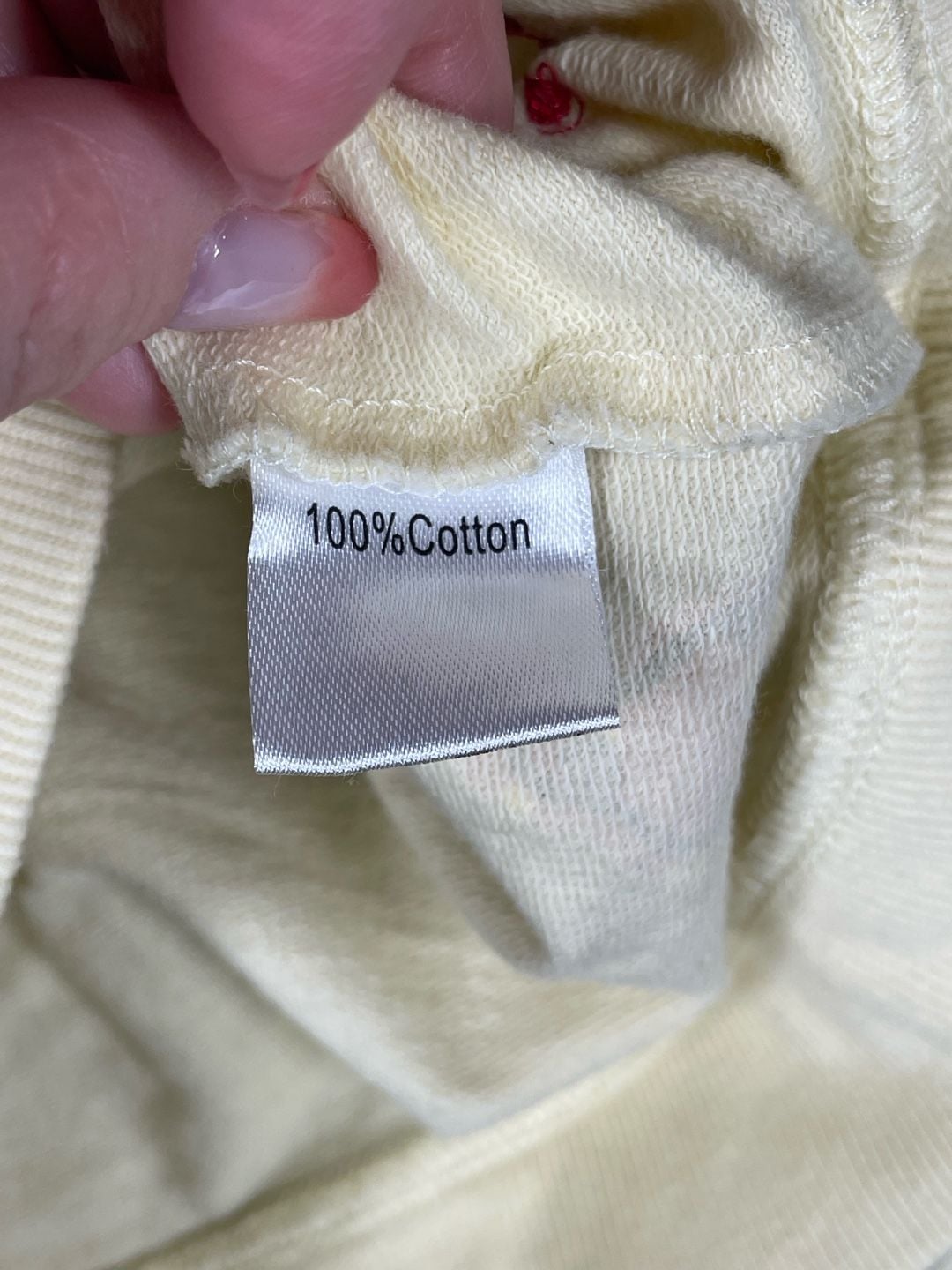 Unbranded A Tiny Piece of Loveliness Cartoon Sweatshirt Apricot 8