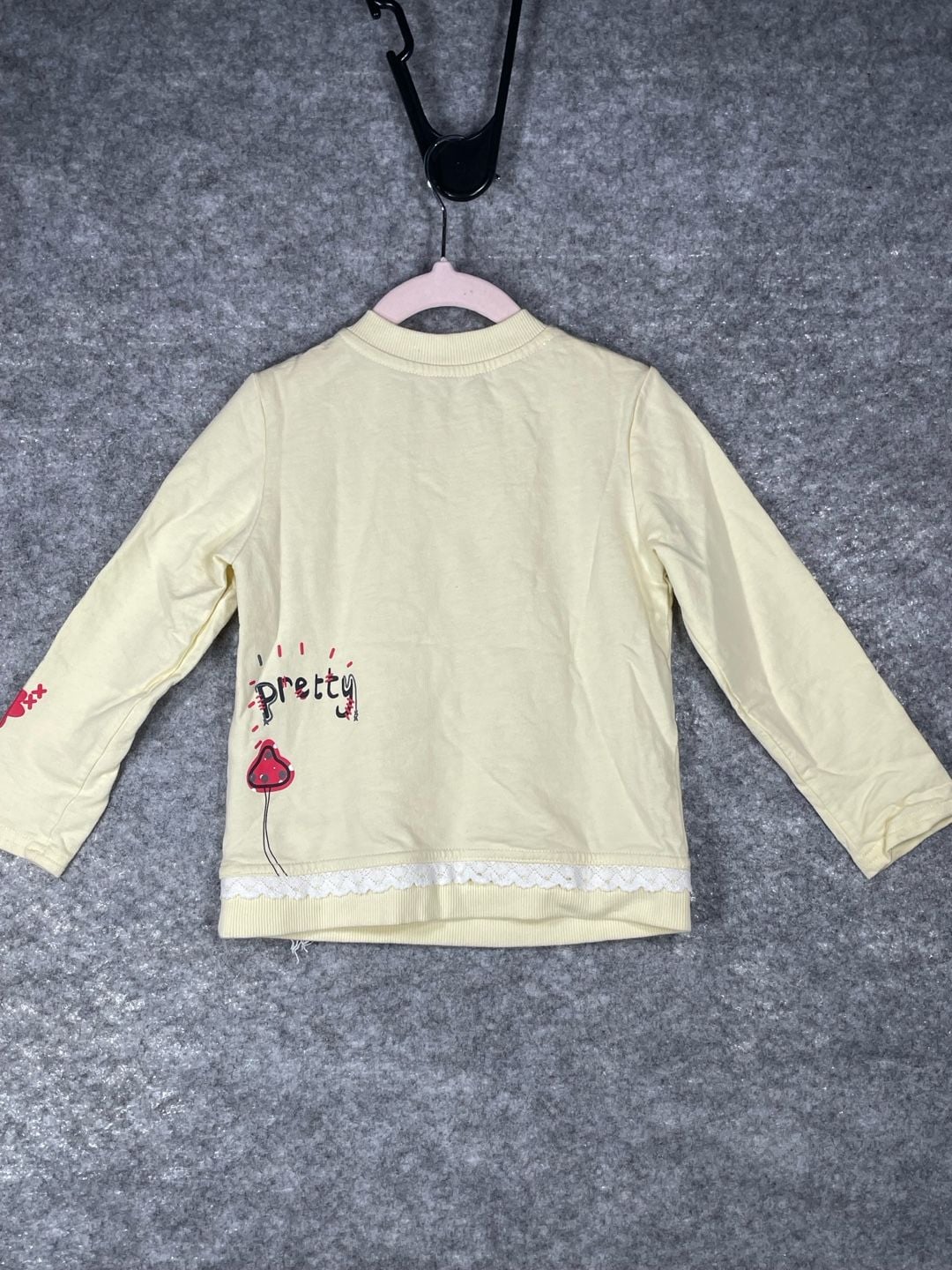 Unbranded A Tiny Piece of Loveliness Cartoon Sweatshirt Apricot 10