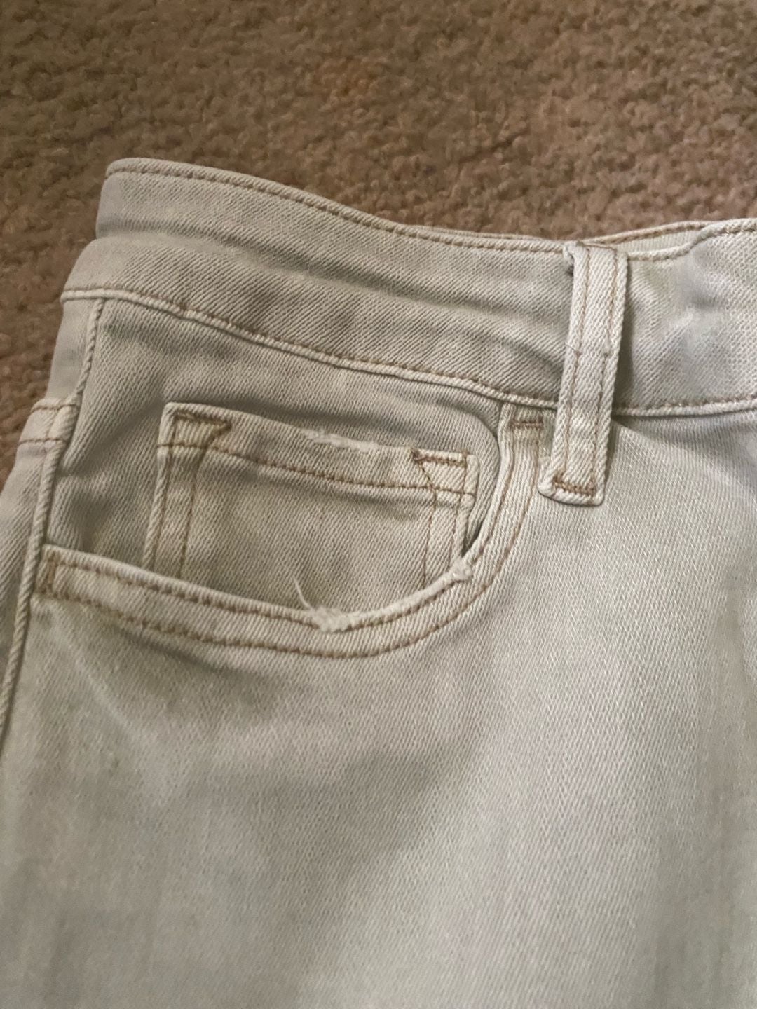 Vervet Distressed Jeans Size 28 light gray Cotton Blend Straight Leg 3