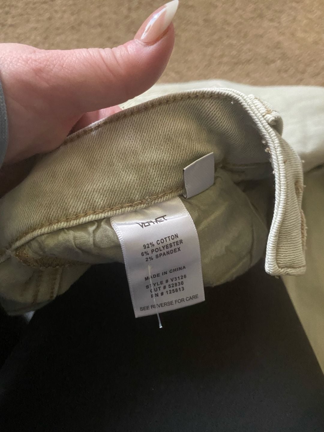 Vervet Distressed Jeans Size 28 light gray Cotton Blend Straight Leg 5