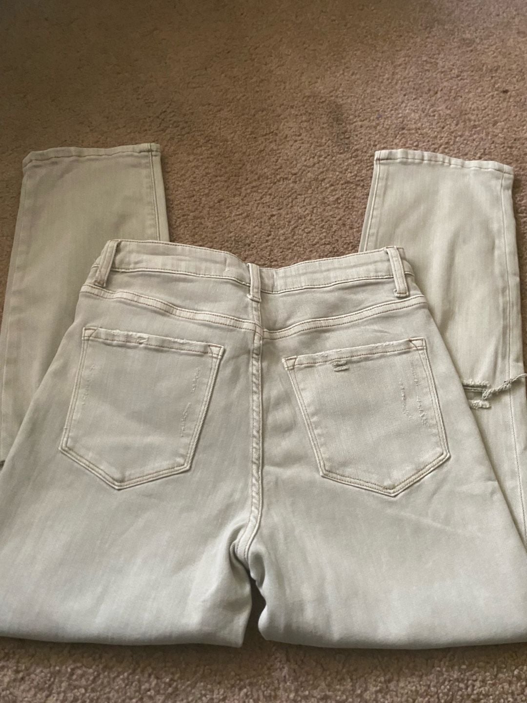 Vervet Distressed Jeans Size 28 light gray Cotton Blend Straight Leg 7