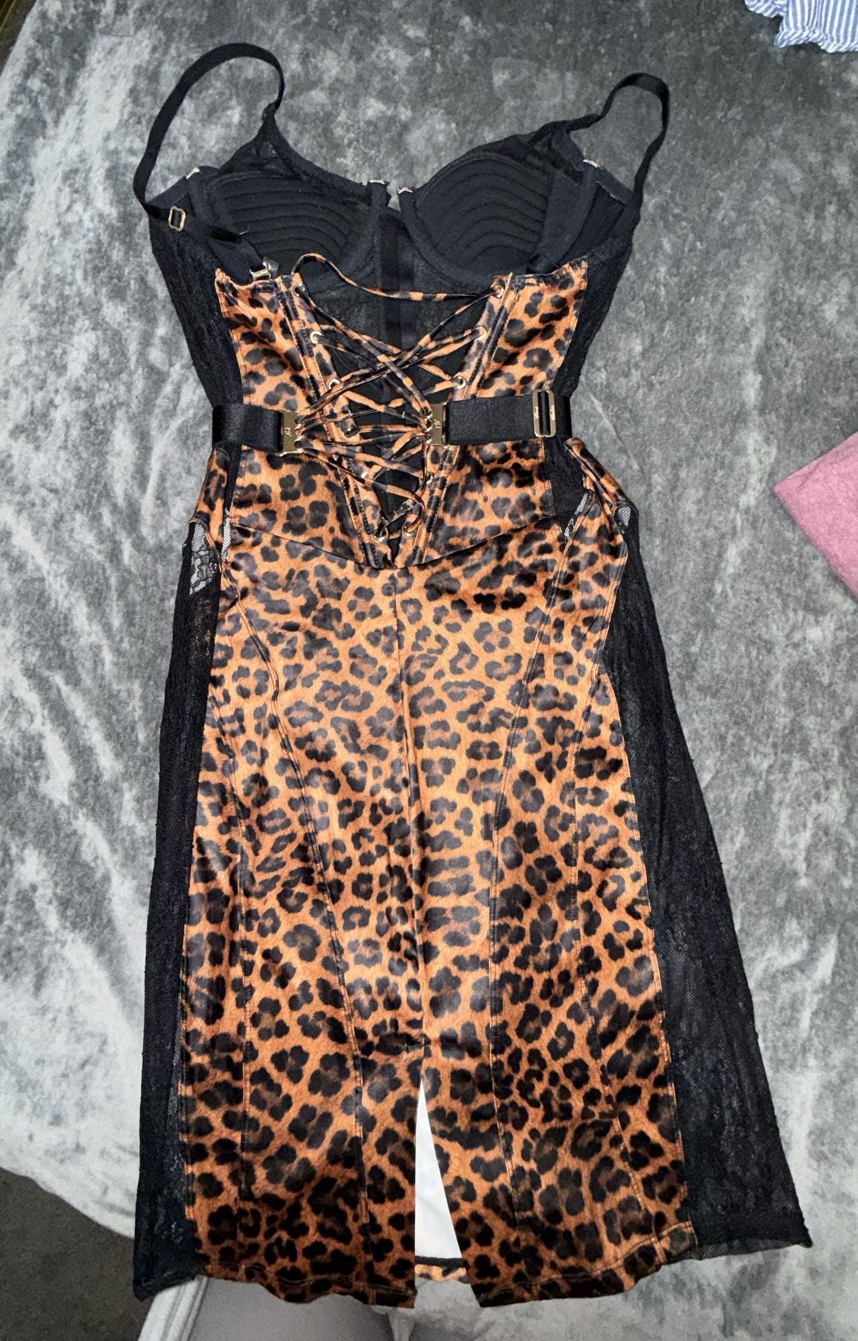 Honey Birdette Marilyn Leopard Dress Size 34D 6
