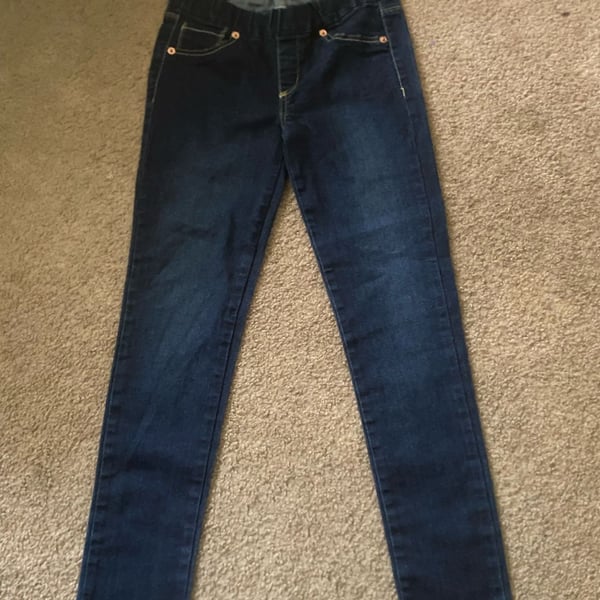 Levi's Jeans Legging Size 12REG Dark Blue Denim Pull On Skinny. Youth 12.