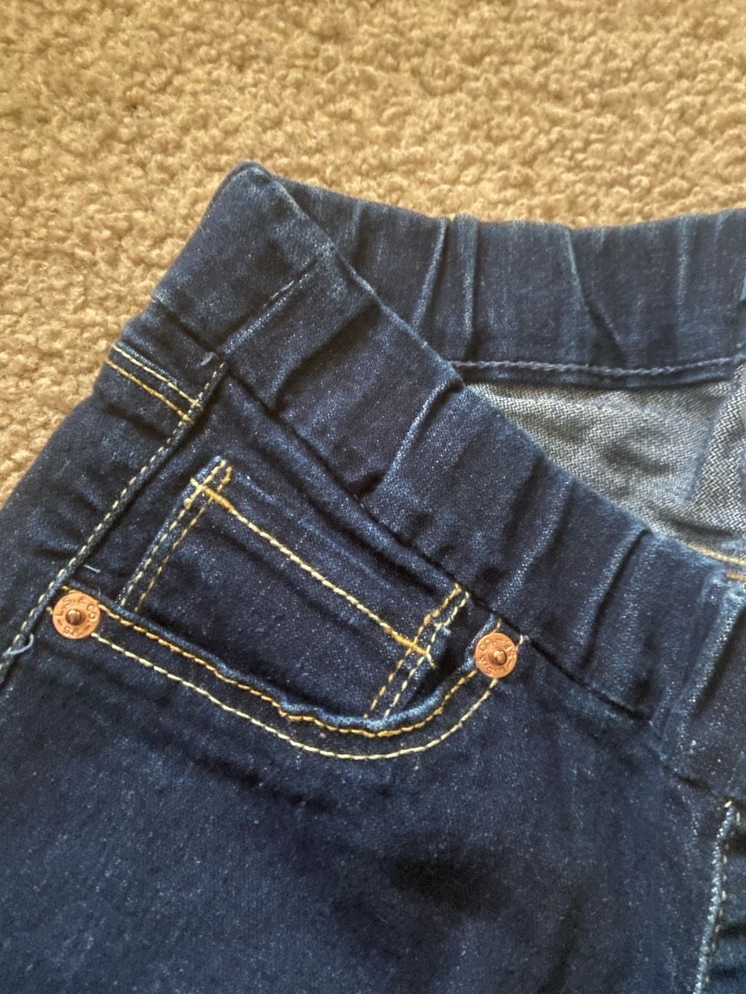 Levi's Jeans Legging Size 12REG Dark Blue Denim Pull On Skinny. Youth 12. 3