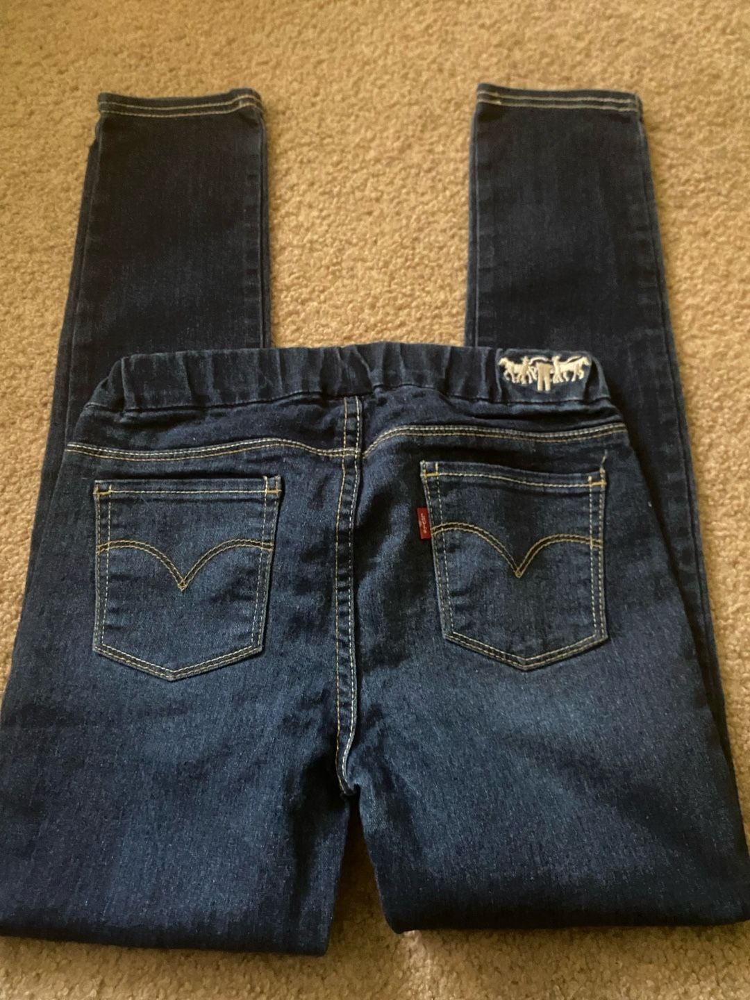 Levi's Jeans Legging Size 12REG Dark Blue Denim Pull On Skinny. Youth 12. 5