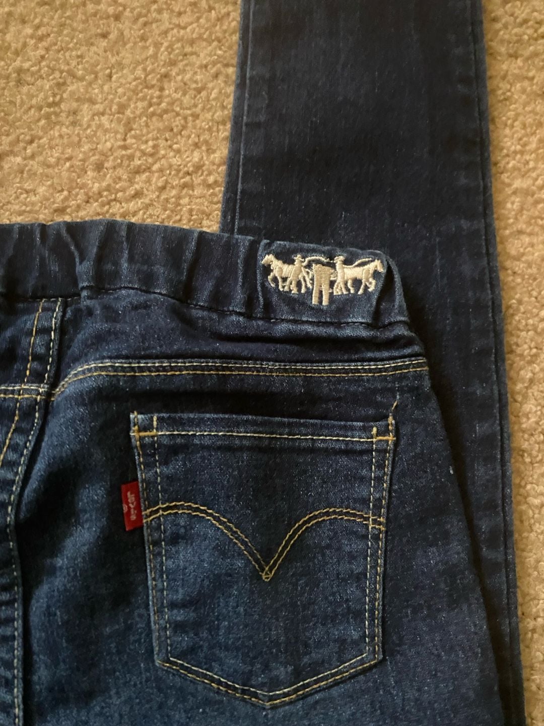 Levi's Jeans Legging Size 12REG Dark Blue Denim Pull On Skinny. Youth 12. 6