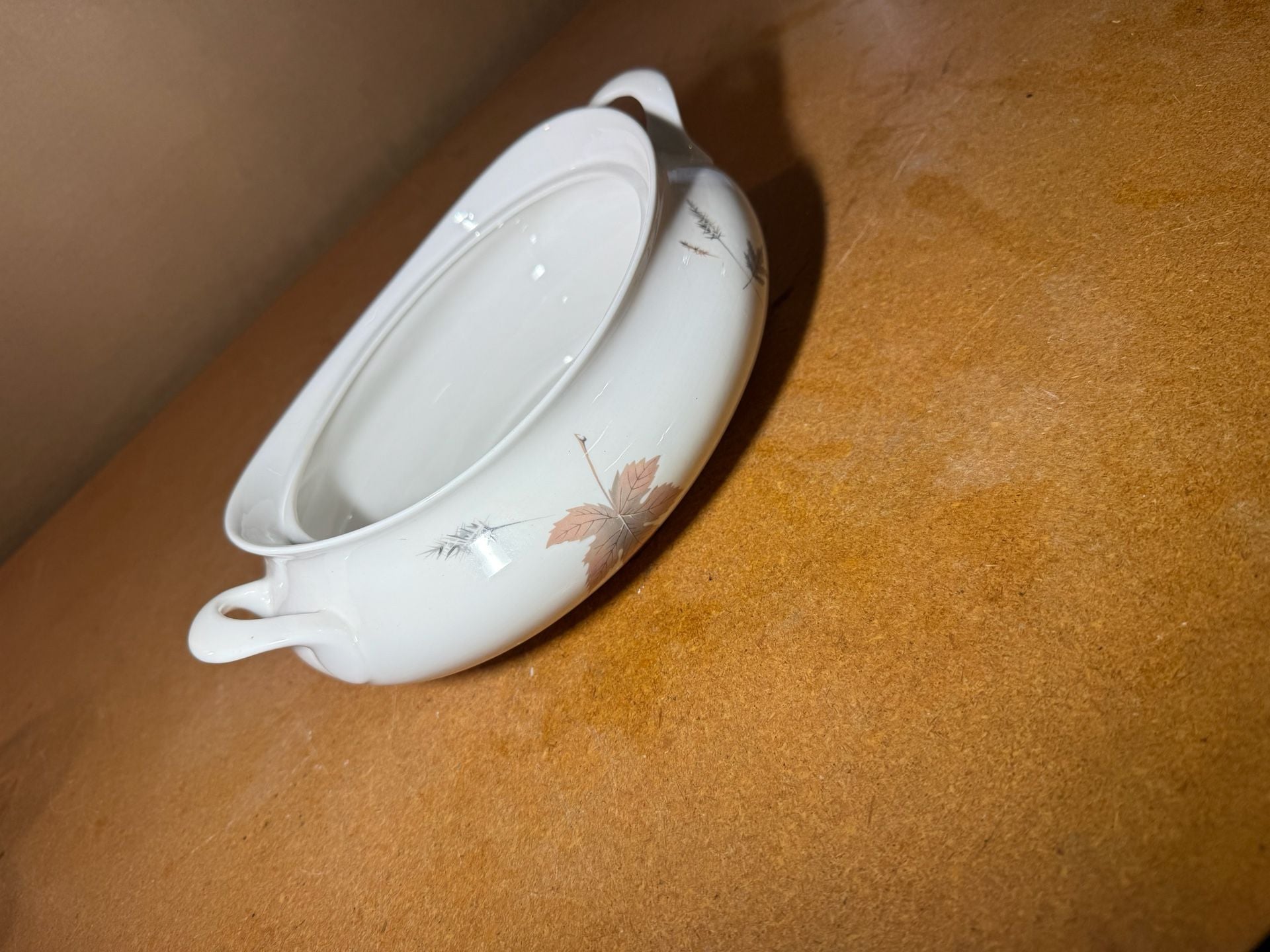 Royal Doulton Tumbling Leaves T.C. 1004 Covered Vegetable Serving Dish 3