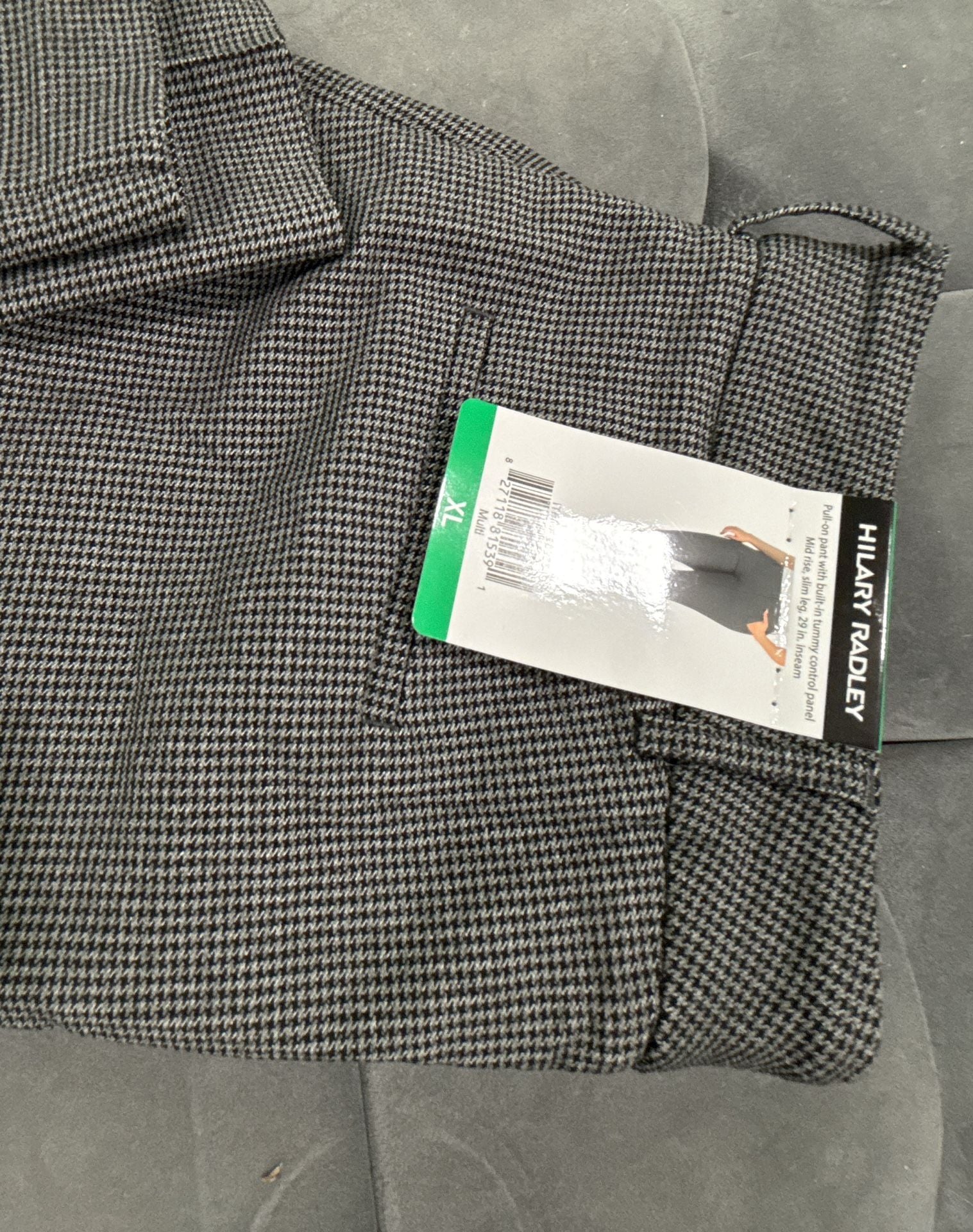 Hilary Radley Pull-On Pant Size XL Houndstooth Tummy Control 3