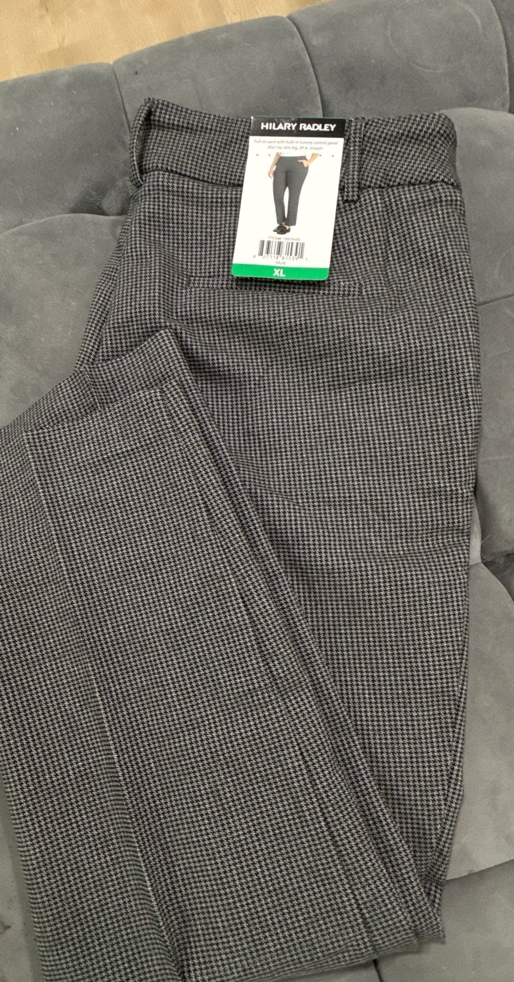 Hilary Radley Pull-On Pant Size XL Houndstooth Tummy Control 4