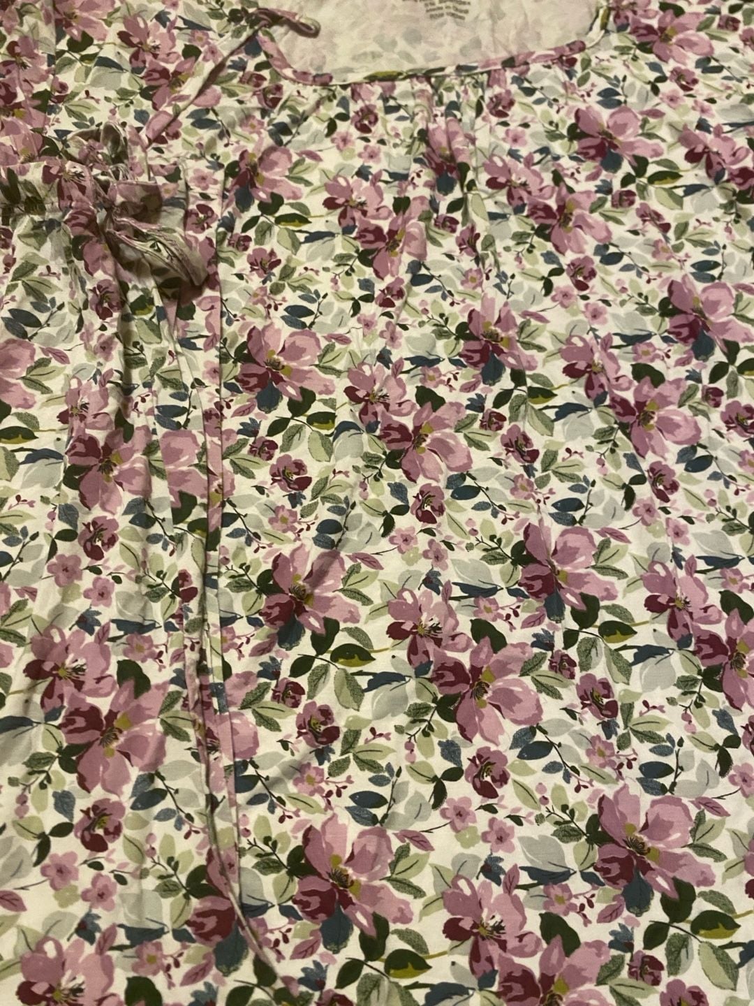 NorthStyle Pajama Set Size L Pink Floral Bamboo Rayon Short Sleeve 2