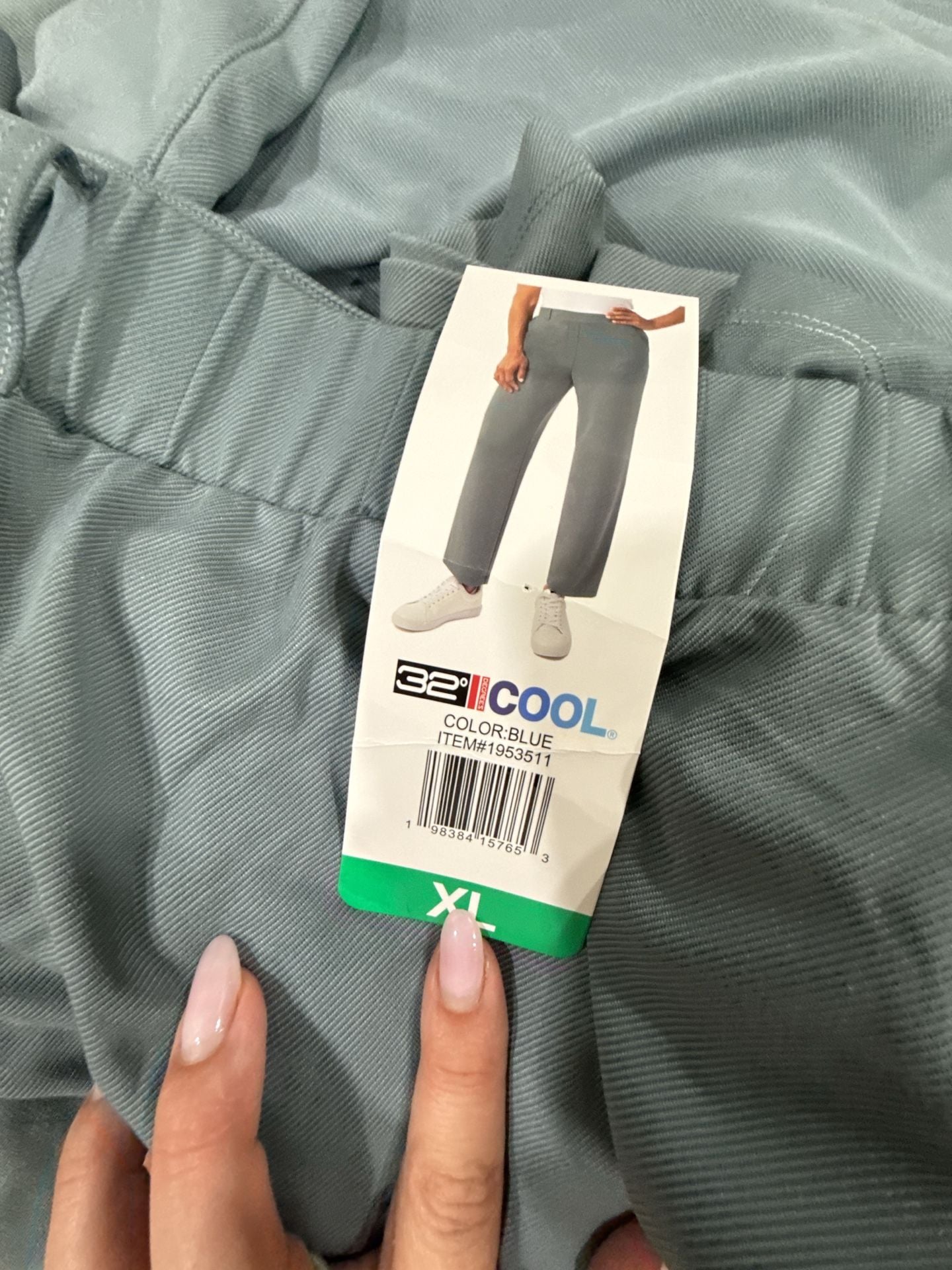 There are 3 pairs of 32 Degrees Cool Pants Size XL Blue Pull On Stretch Trousers 4