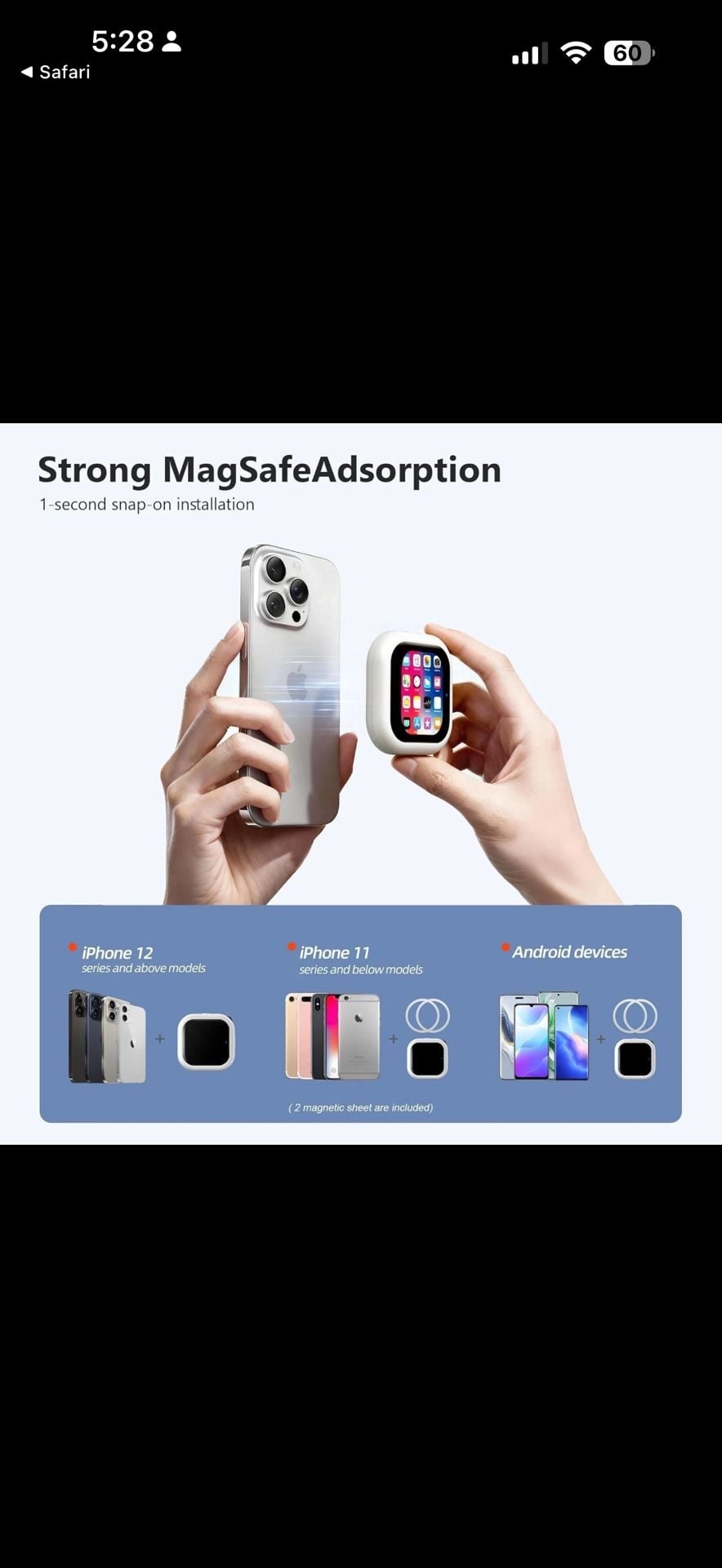 TTQ Wireless Vlog Screen TF40 White Vlog Selfie Monitor 4