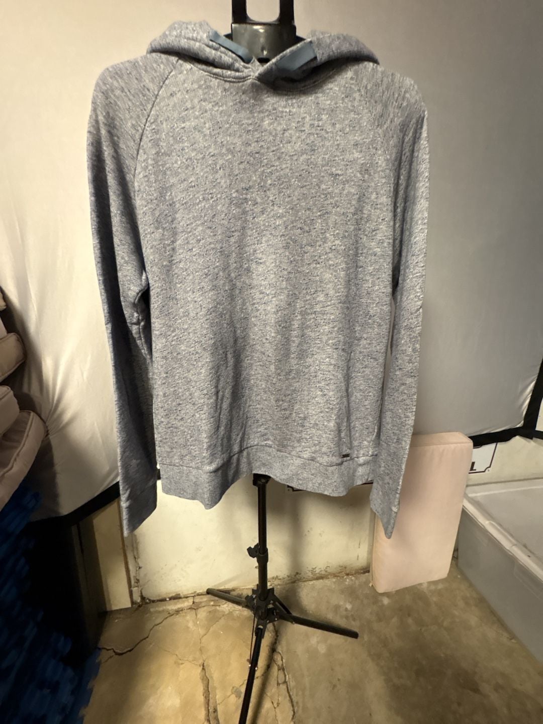 Hugo Boss Hoodie Grey Melange Cotton Pullover 4