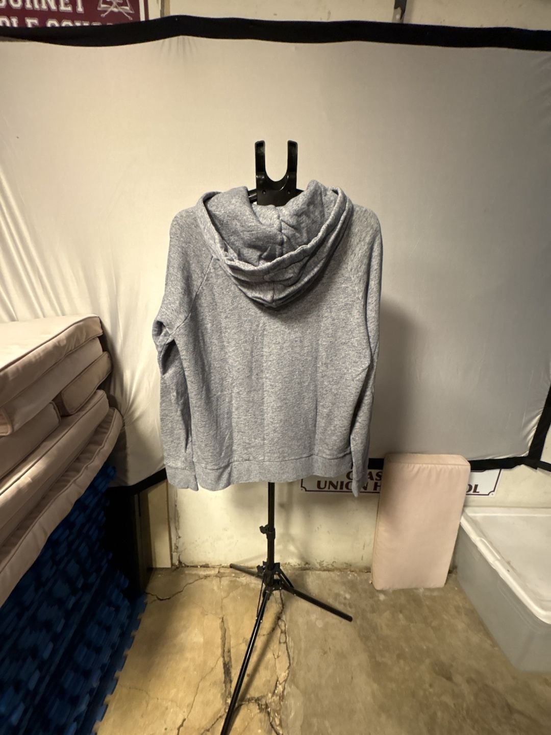 Hugo Boss Hoodie Grey Melange Cotton Pullover 5