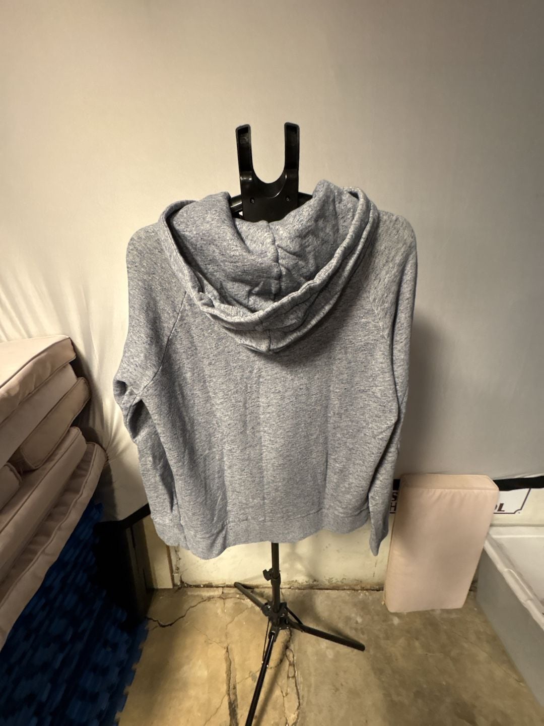 Hugo Boss Hoodie Grey Melange Cotton Pullover 6