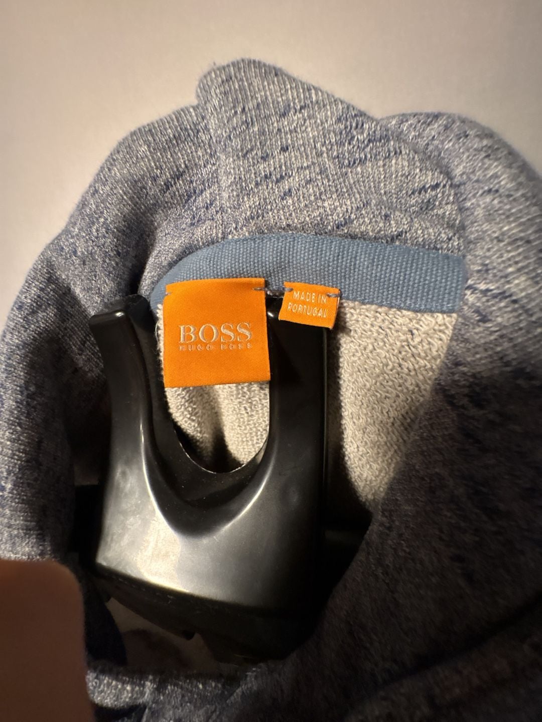 Hugo Boss Hoodie Grey Melange Cotton Pullover 7
